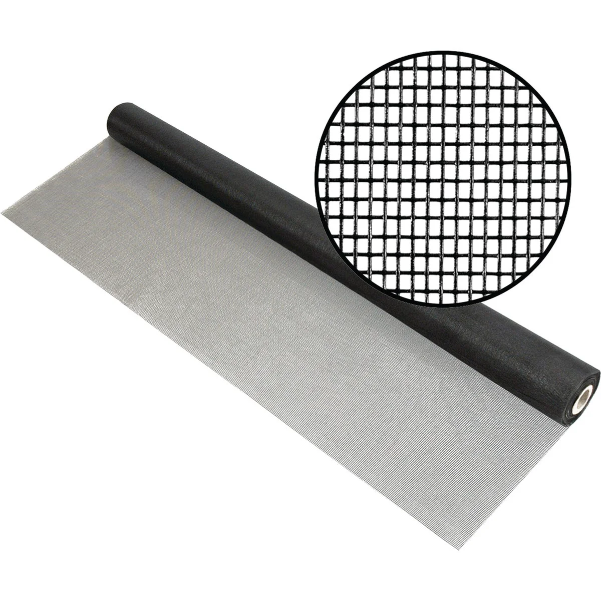 Fashionable Phifer 48 In. x 100 Ft. Charcoal Premium Polyester Mesh Screen Cloth Quality