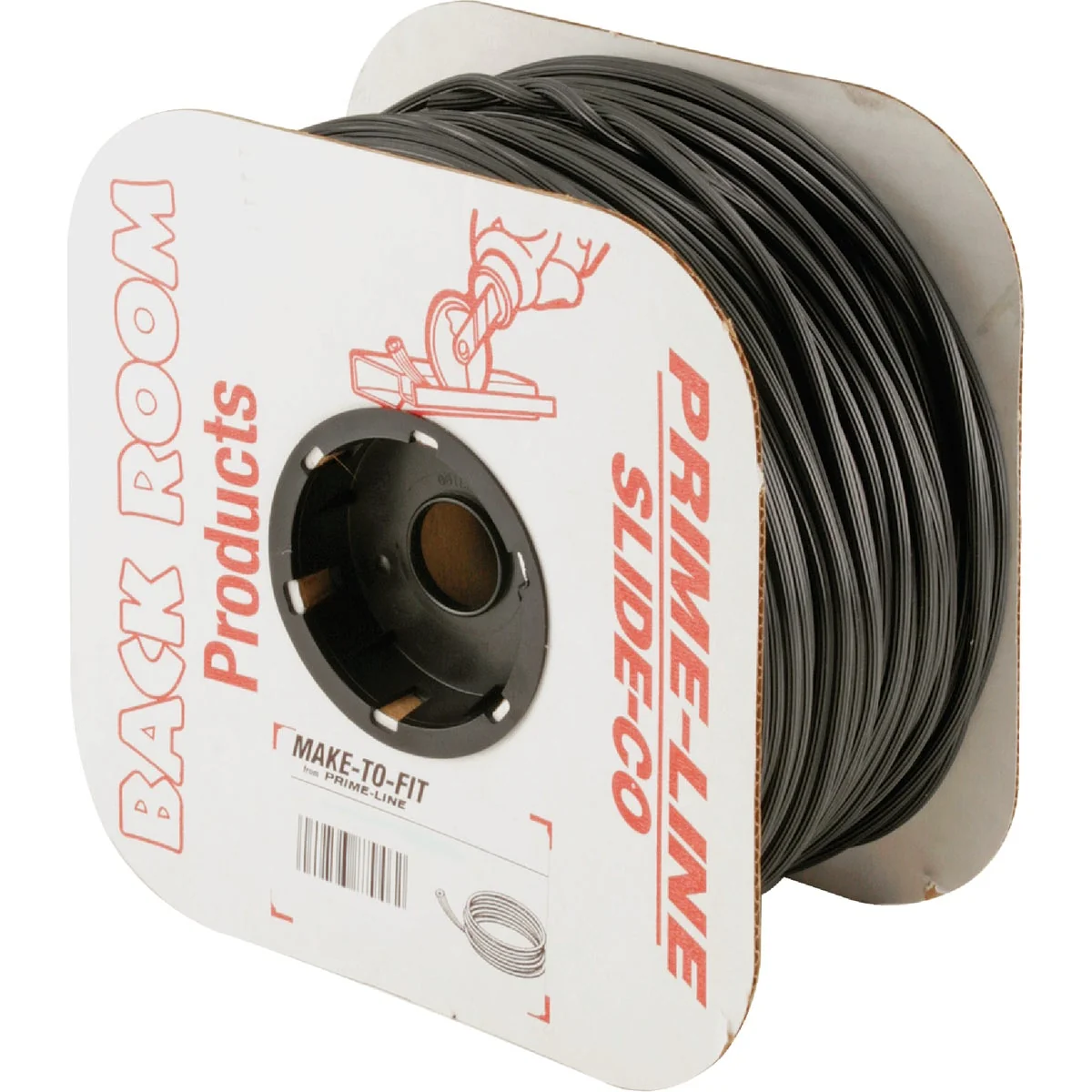 Solid Prime-Line 0.175 In. Dia. x 500 Ft. L. Black Vinyl Screen Retainer Spline Soft