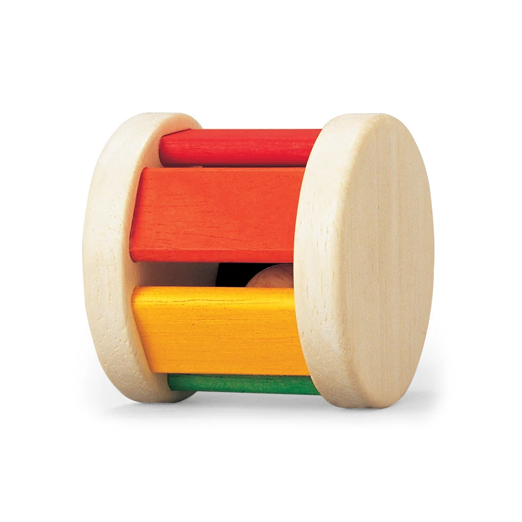 Luxury PlanToys Wooden Roller Rattle Toy for Babies Official