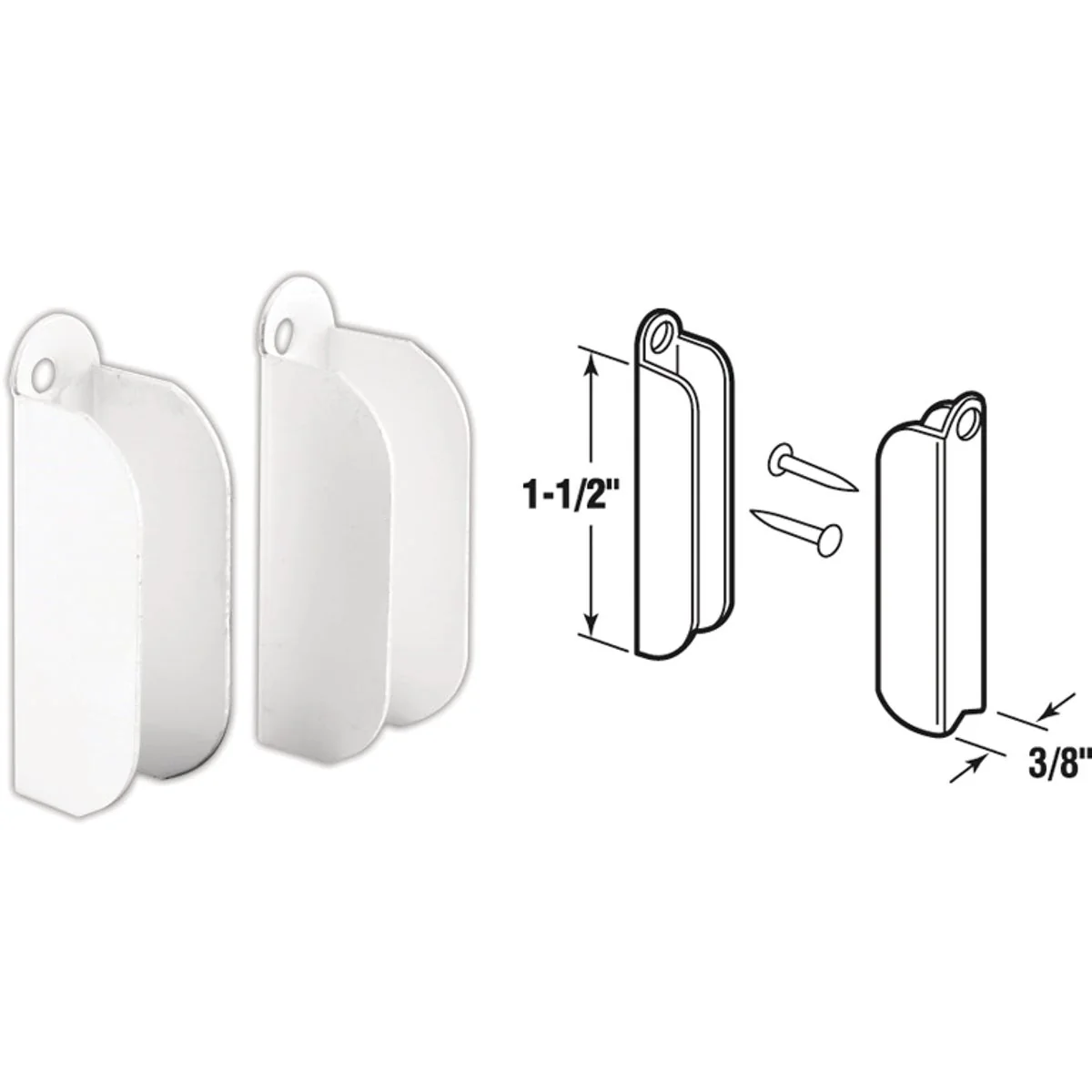 Contemporary Prime-Line White Top Hanger 6 Pair Safe