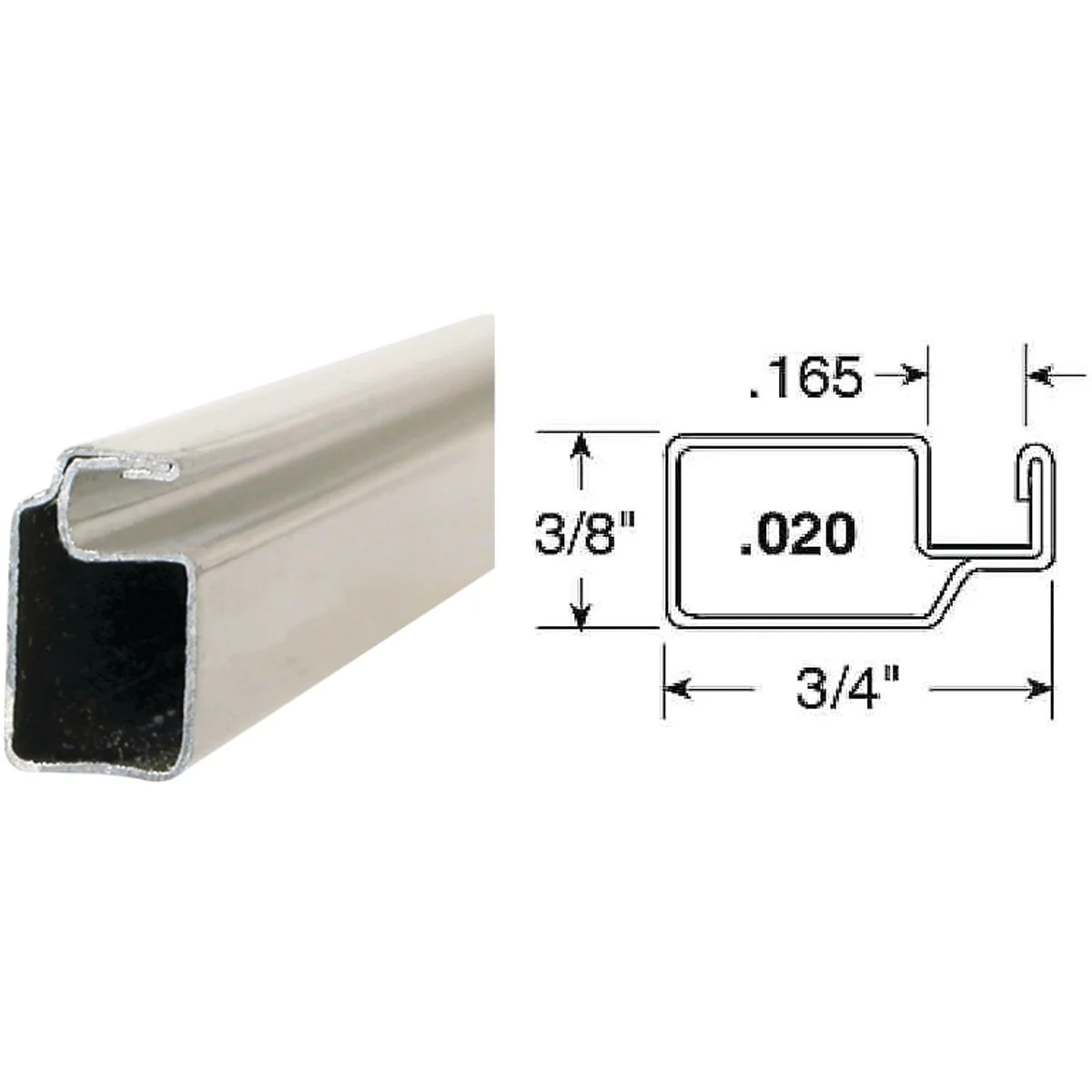 Casual Prime-Line Make-2-Fit 3 4 x 3 8 x 72 White Aluminum Screen Frame Verified