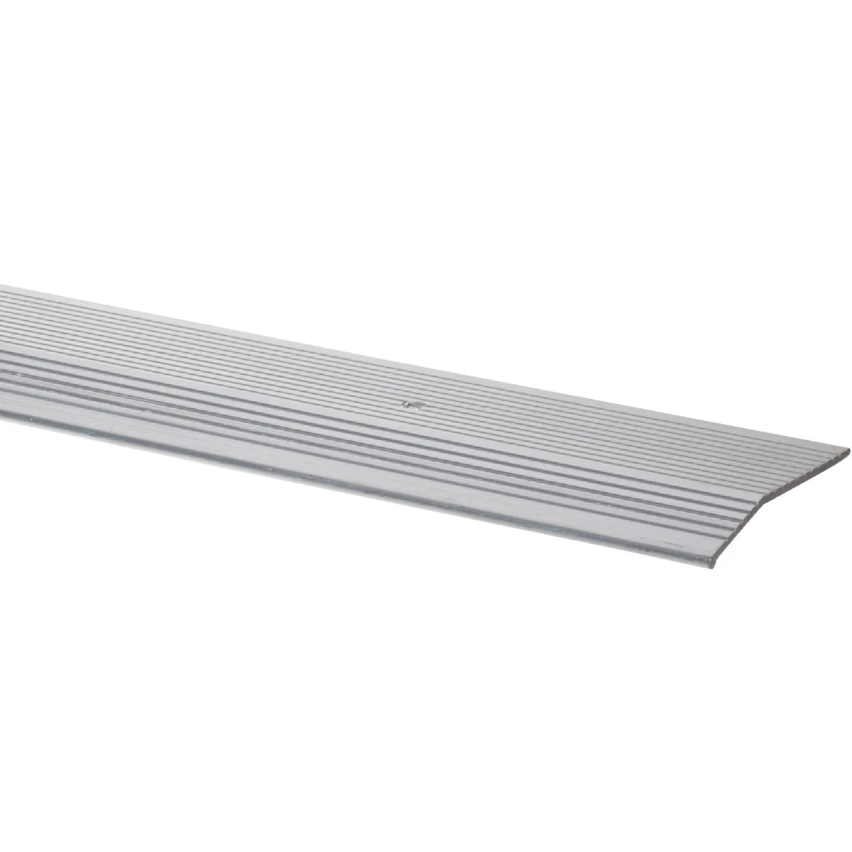 Clean M-D Satin Silver Fluted 2 In. x 3 Ft. Aluminum Carpet Trim Bar Extra Wide Smart