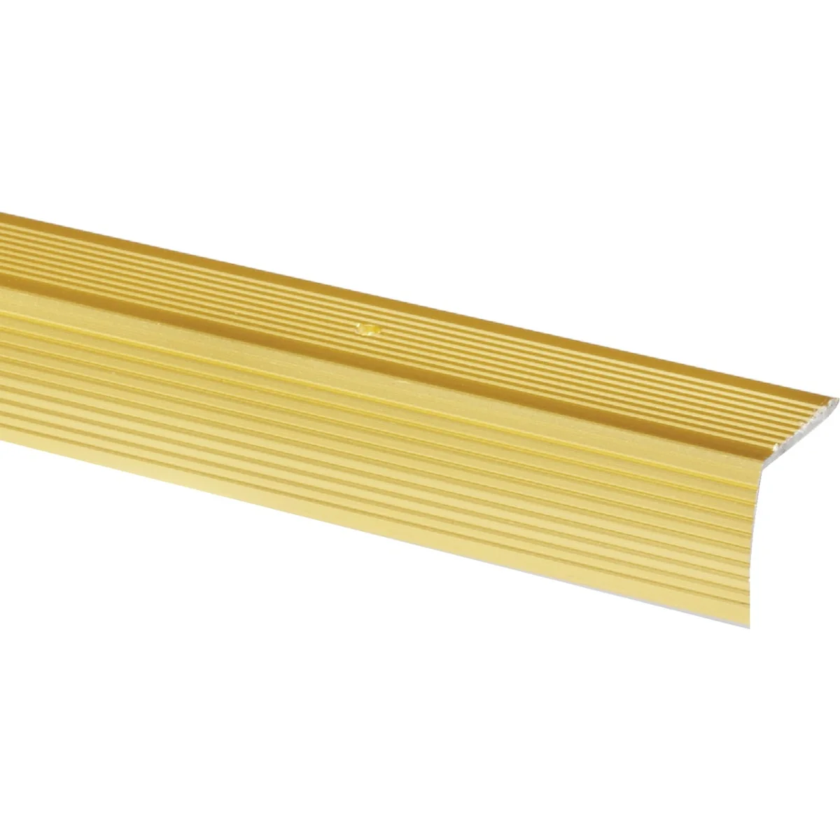 High-Grade M-D Satin Brass 1-1 8 In. W x 72 In. L Aluminum Stairnose Unique