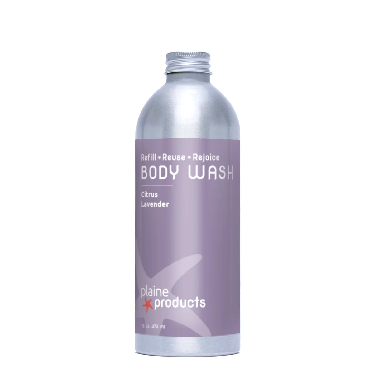 Reusable Plaine Products Body Wash Citrus Lavender Modern