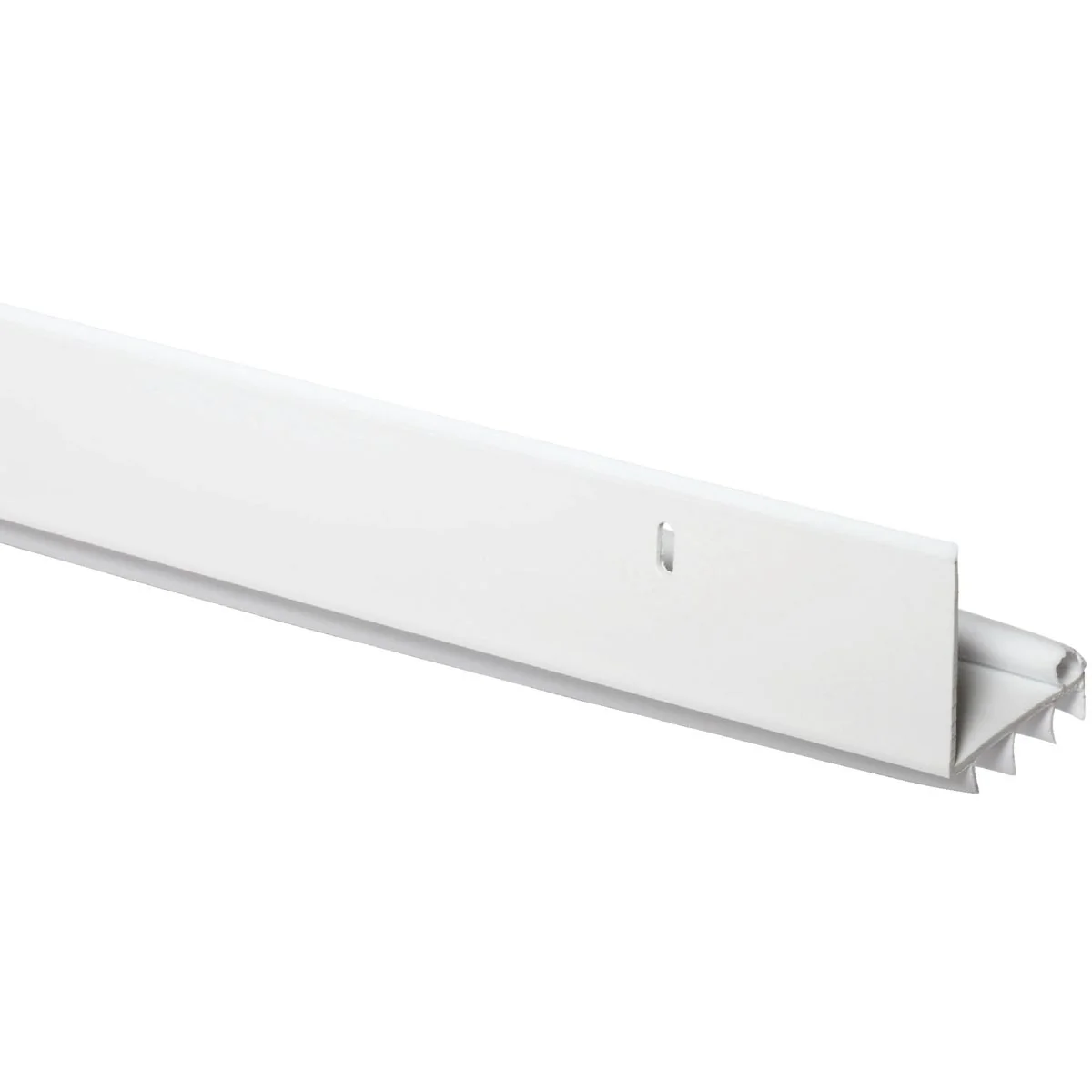 Top-Quality M-D 2.5 In. W. x 1.5 In. H. x 36 In. L. White Vinyl L-Shaped Door Bottom with Vinyl Fins for 1-3 4 In. Door High-Quality