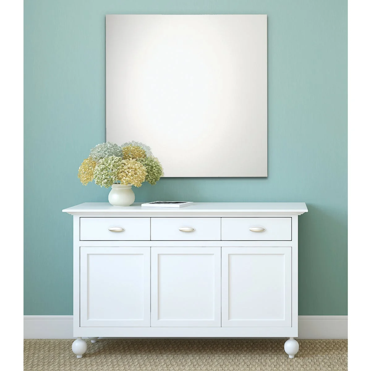 Green Erias Home Design 36 In. W. x 36 In. H. Frameless Polished Edge Wall Mirror Classic