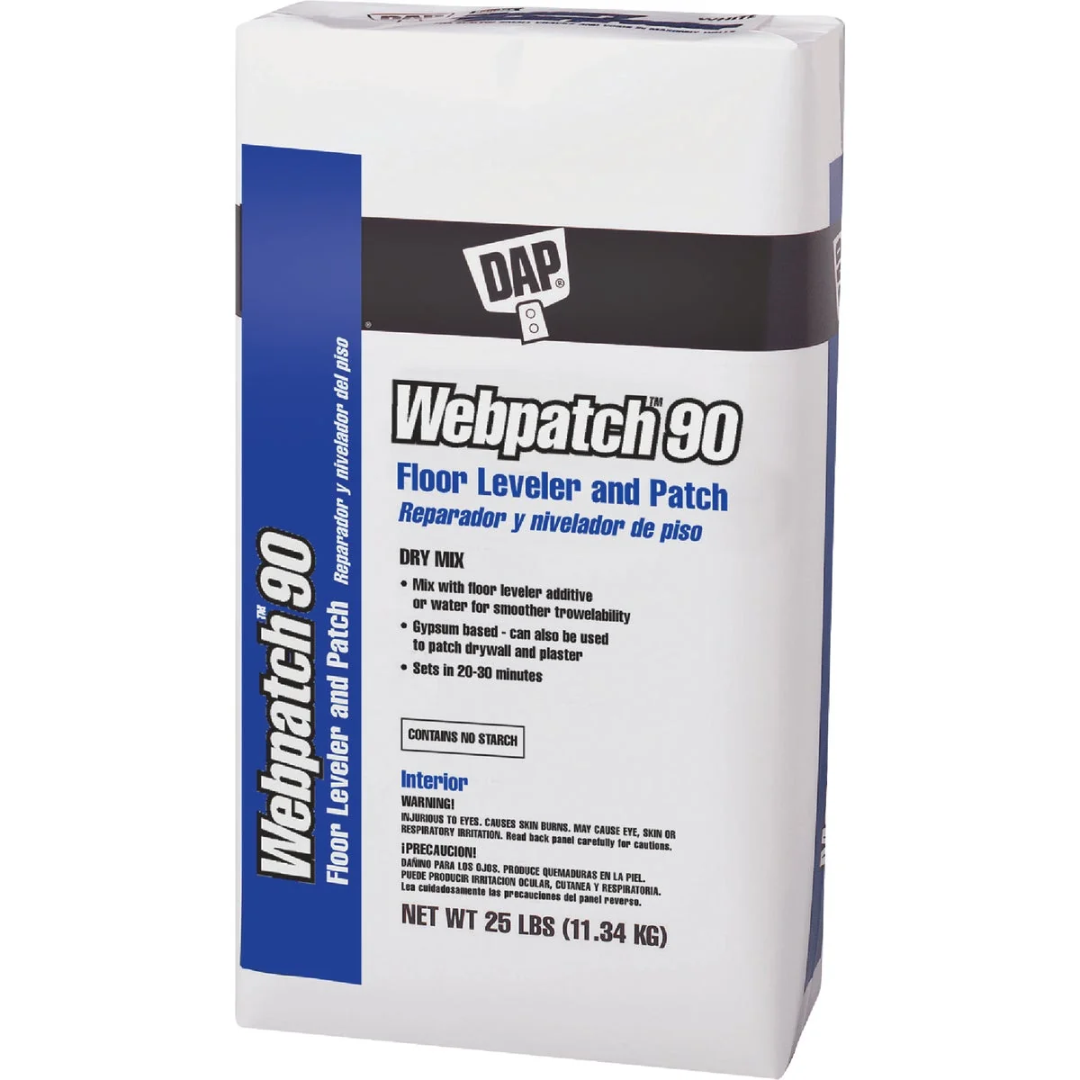 Superior DAP Webpatch 90 Floor Leveler and Patch Off White 25 Lbs. Professional