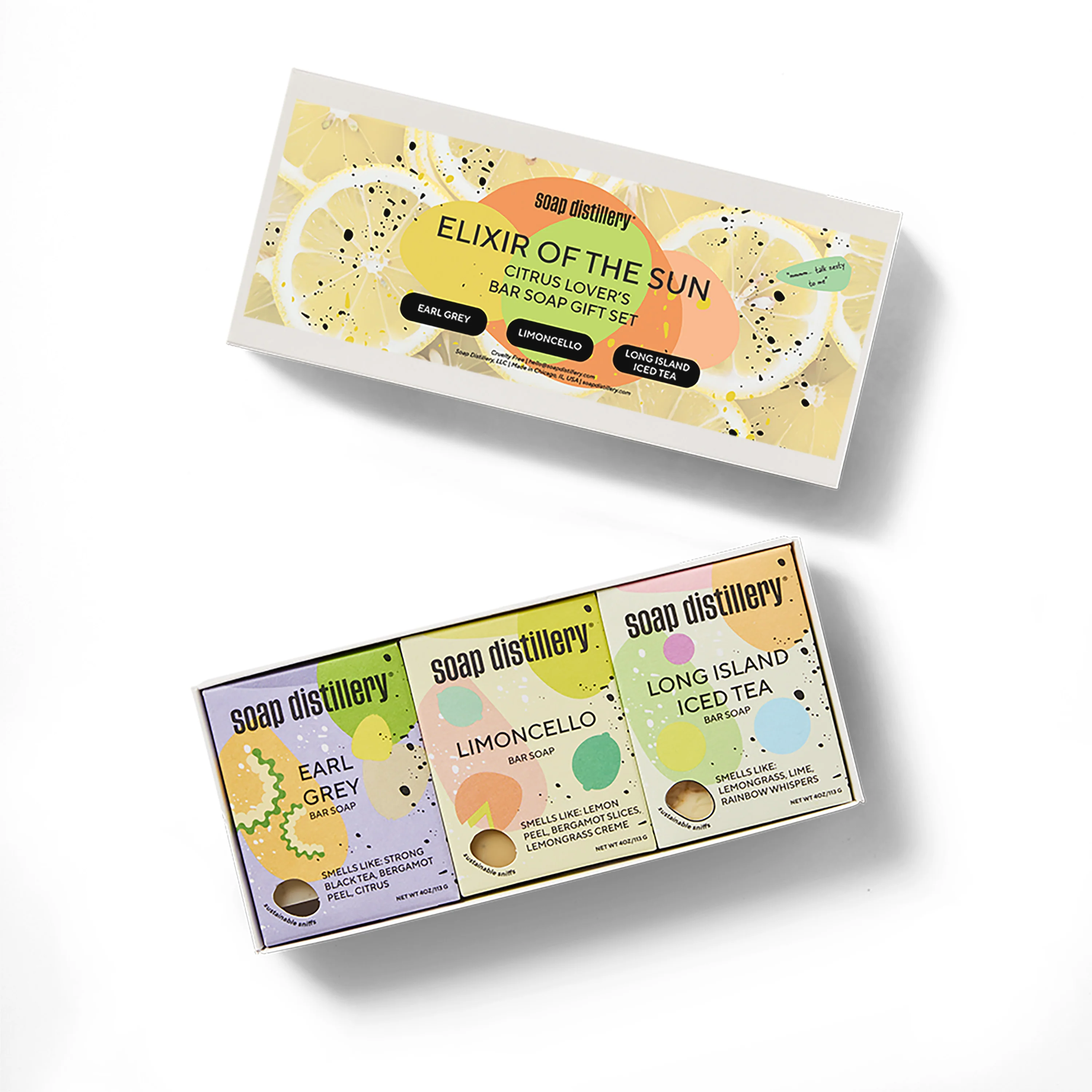 Green Soap Distillery Elixir of the Sun Three Soap Gift Set Sophisticated