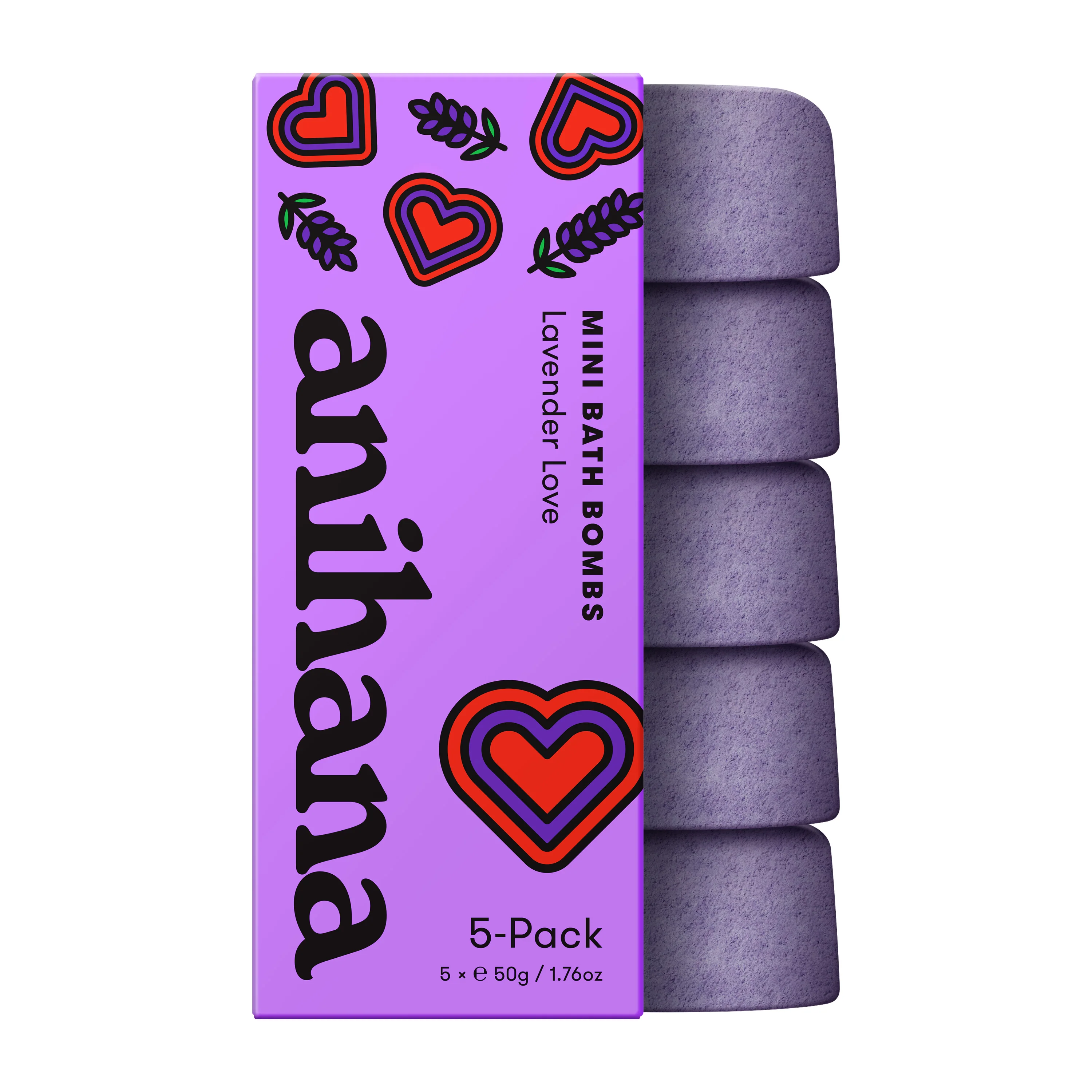 Clean Anihana Bath Bomb Minis Pack Relaxed