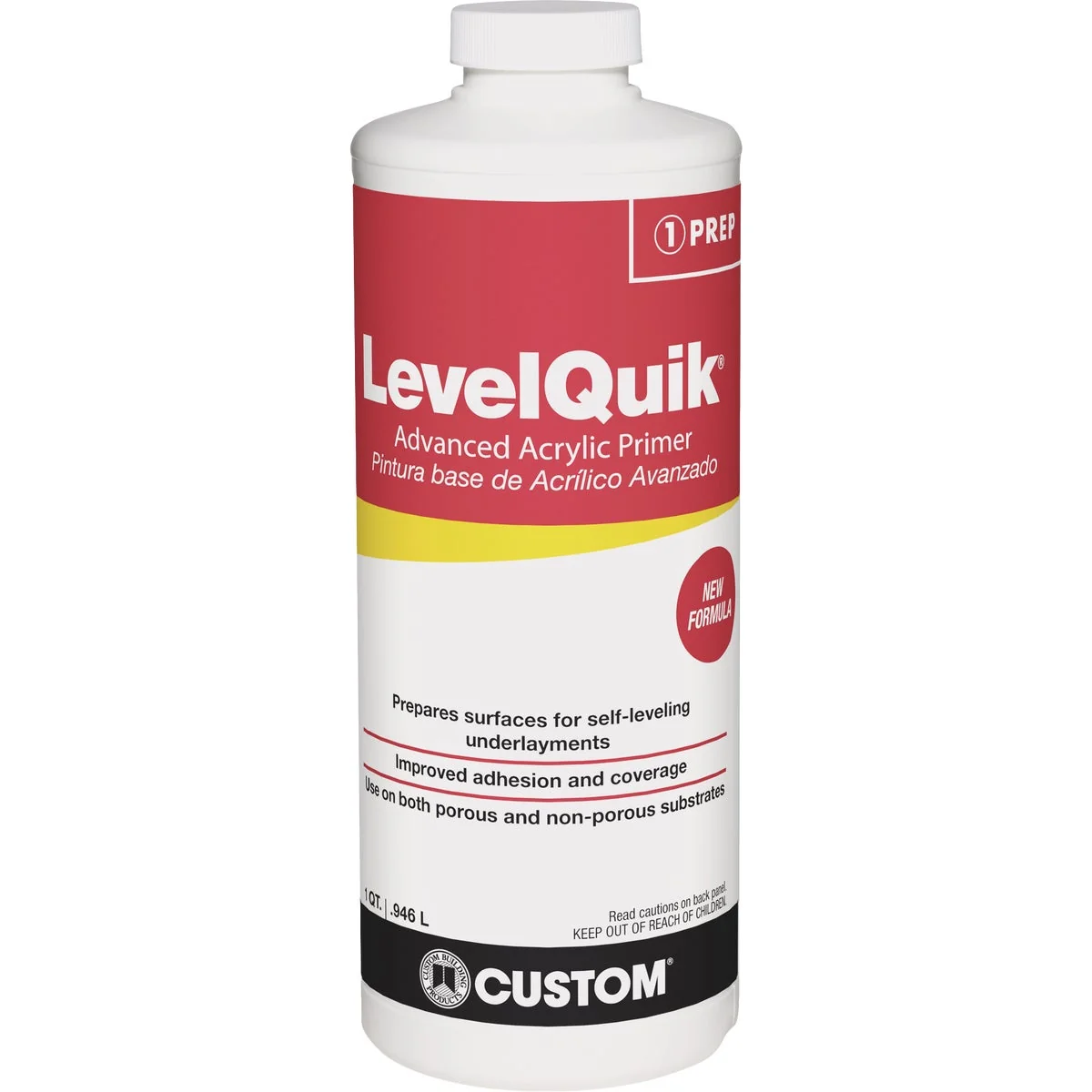 Official LevelQuik Qt. Advanced Acrylic Underlayment Primer Organic