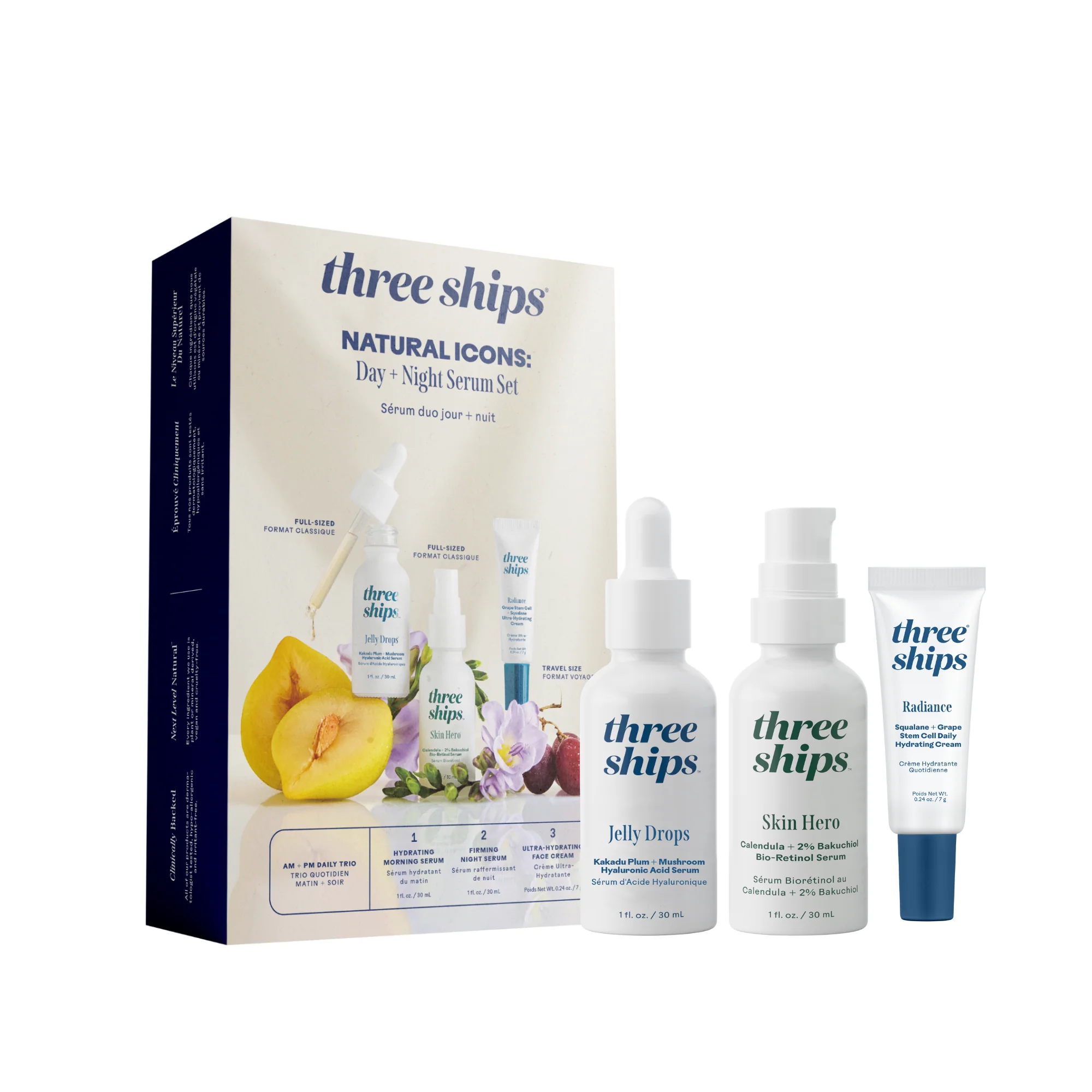 Stylish Three Ships Natural Icons Day Night Serum Set Selected