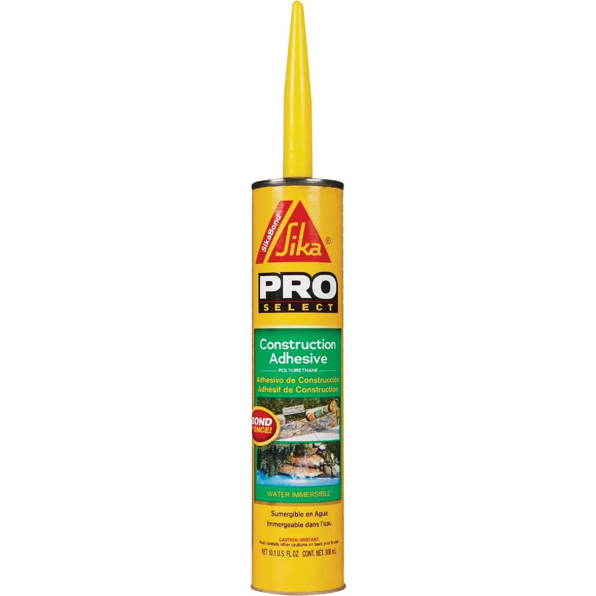 Green SikaBond Pro Select 10 Oz. High Performance Construction Adhesive Breathable