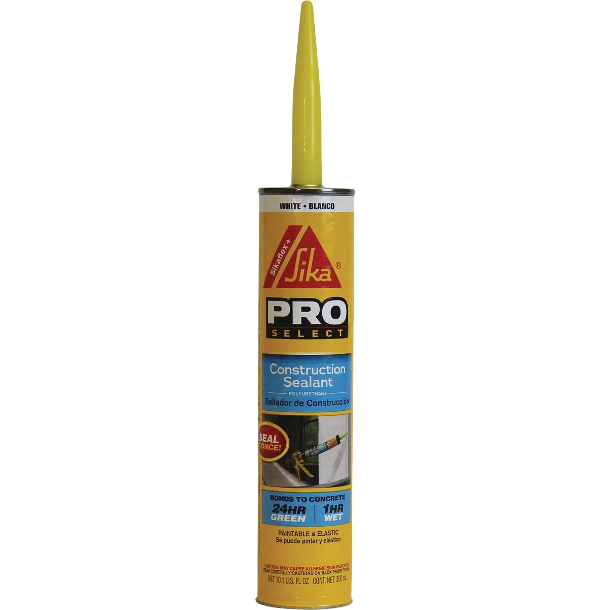 Practical Sikaflex Sika 10.1 Oz. Pro Select Construction Polyurethane Sealant White Traditional