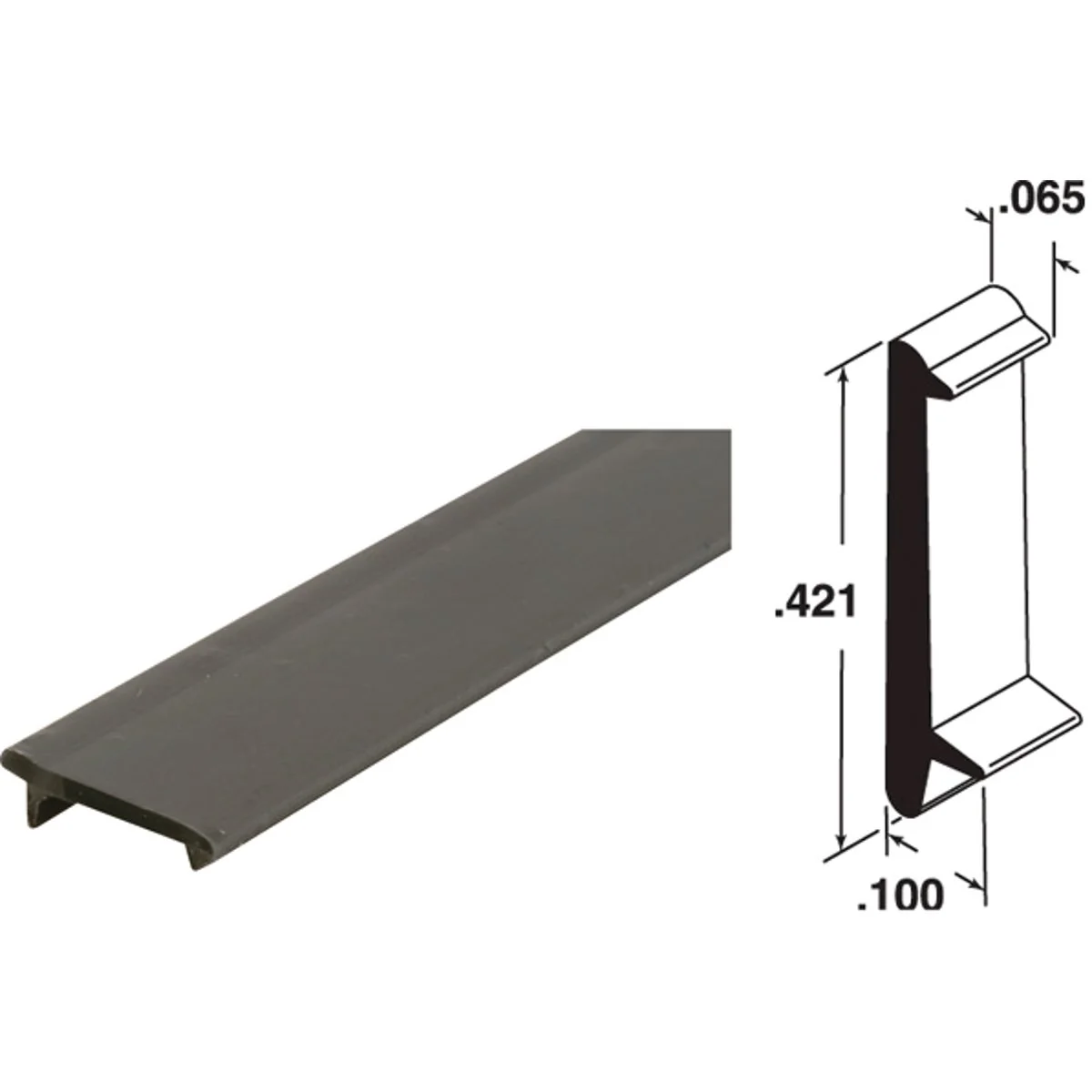 Crafted Prime-Line 1 8 In. Dia. x 80 In. L. Black Vinyl Rigid Screening Spline Original Design