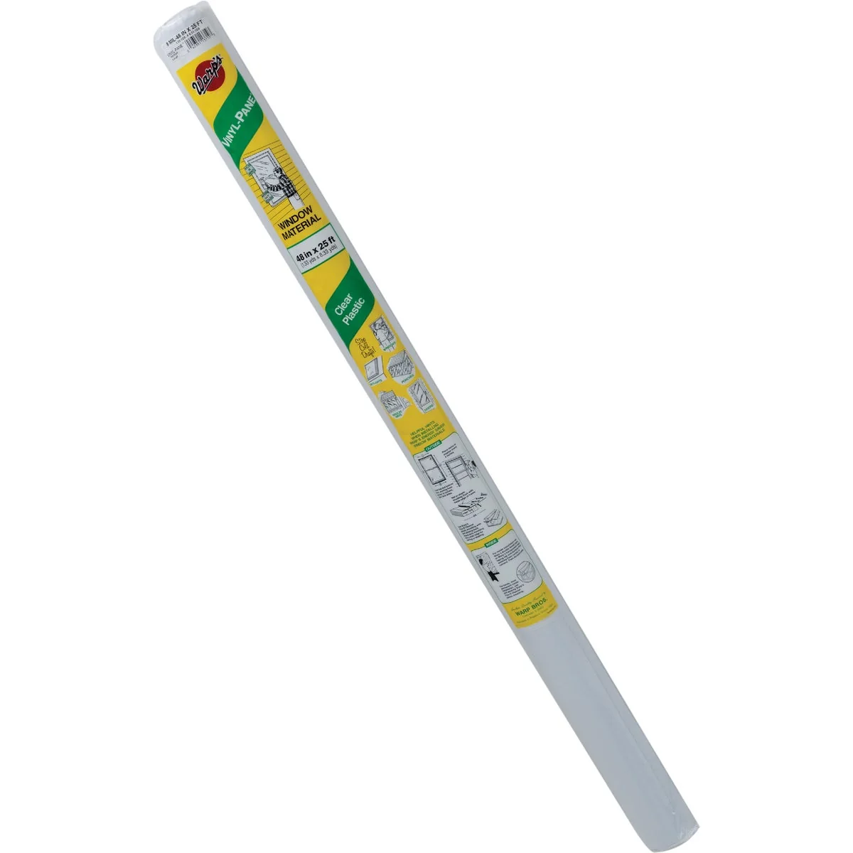 Premium Warp's Vinyl-Pane 48 In. X 25 Ft. X 8 Mil. Clear Vinyl Sheeting Original Design