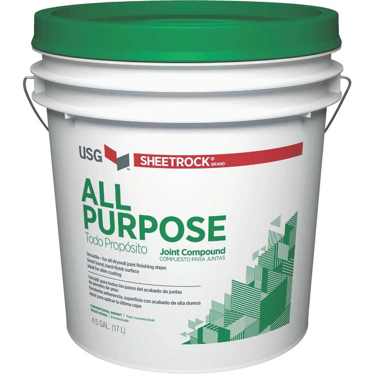 Functional Sheetrock 4.5 Gal. Pre-Mixed All-Purpose Drywall Joint Compound Convenient