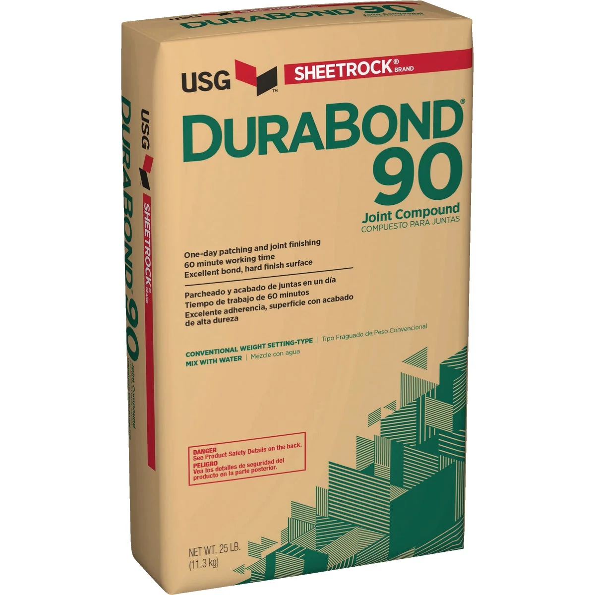 Optimized Sheetrock Durabond 90 Setting Type 25 Lb. Drywall Joint Compound Authentic