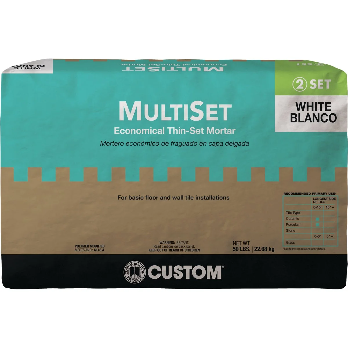 Pure Multiset 50 Lb. White Mortar Mix Outstanding