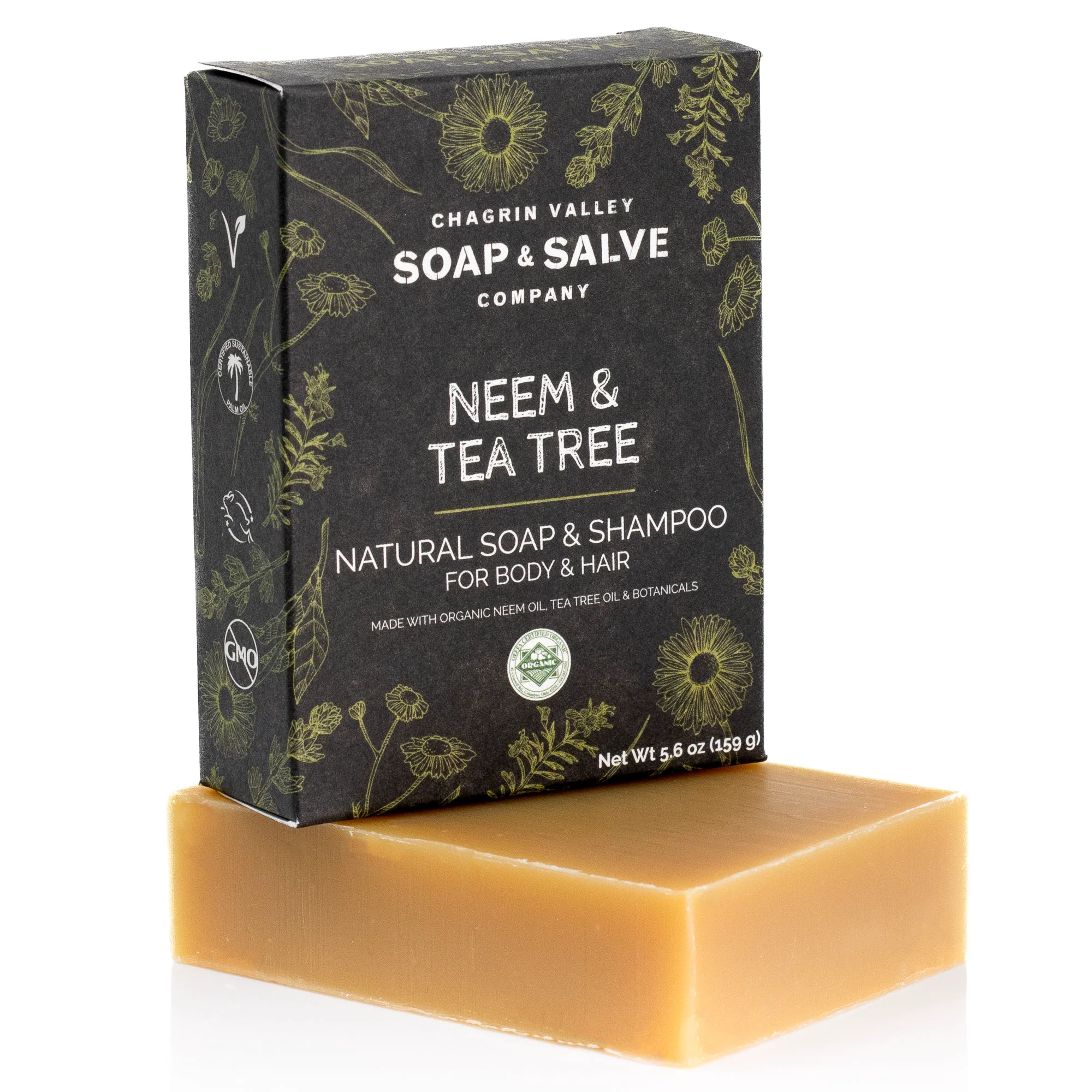 Stylish Chagrin Valley Soap Salve Natural Shampoo and Soap Bar Convenient