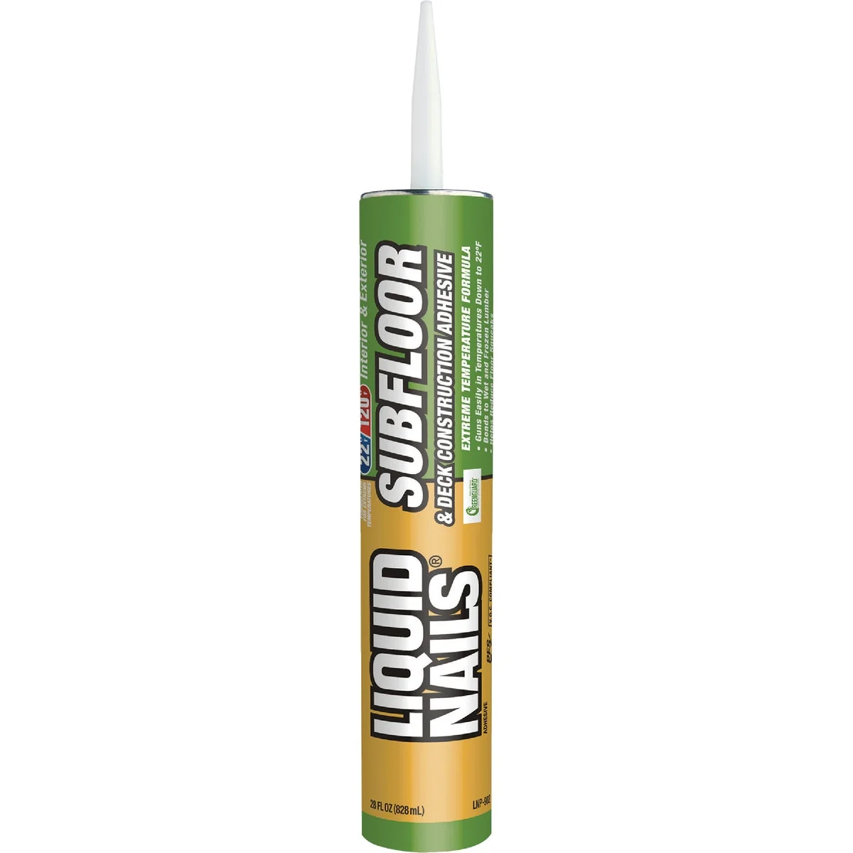 Easy-to-Use LIQUID NAILS 28 Oz. Subfloor Deck Construction Adhesive Solid