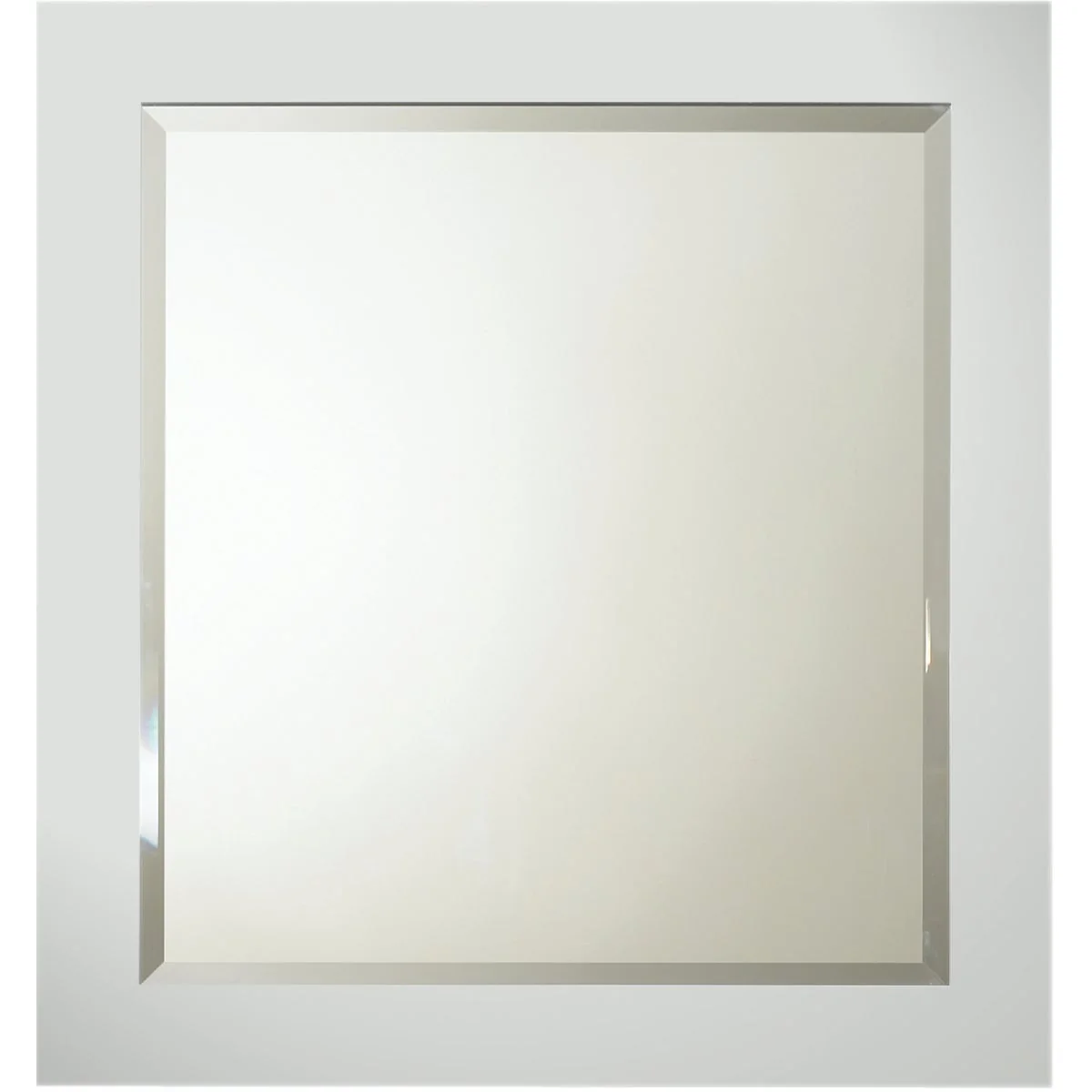 Genuine Bertch Lighthouse Gray 28 In. W x 30 In. H Framed Vanity Mirror Trendy
