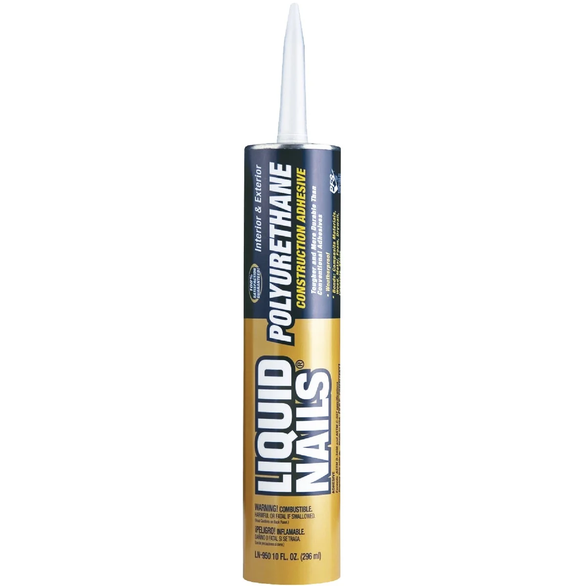 Professional Liquid Nails 10 Oz. Polyurethane Construction Adhesive Enhanced