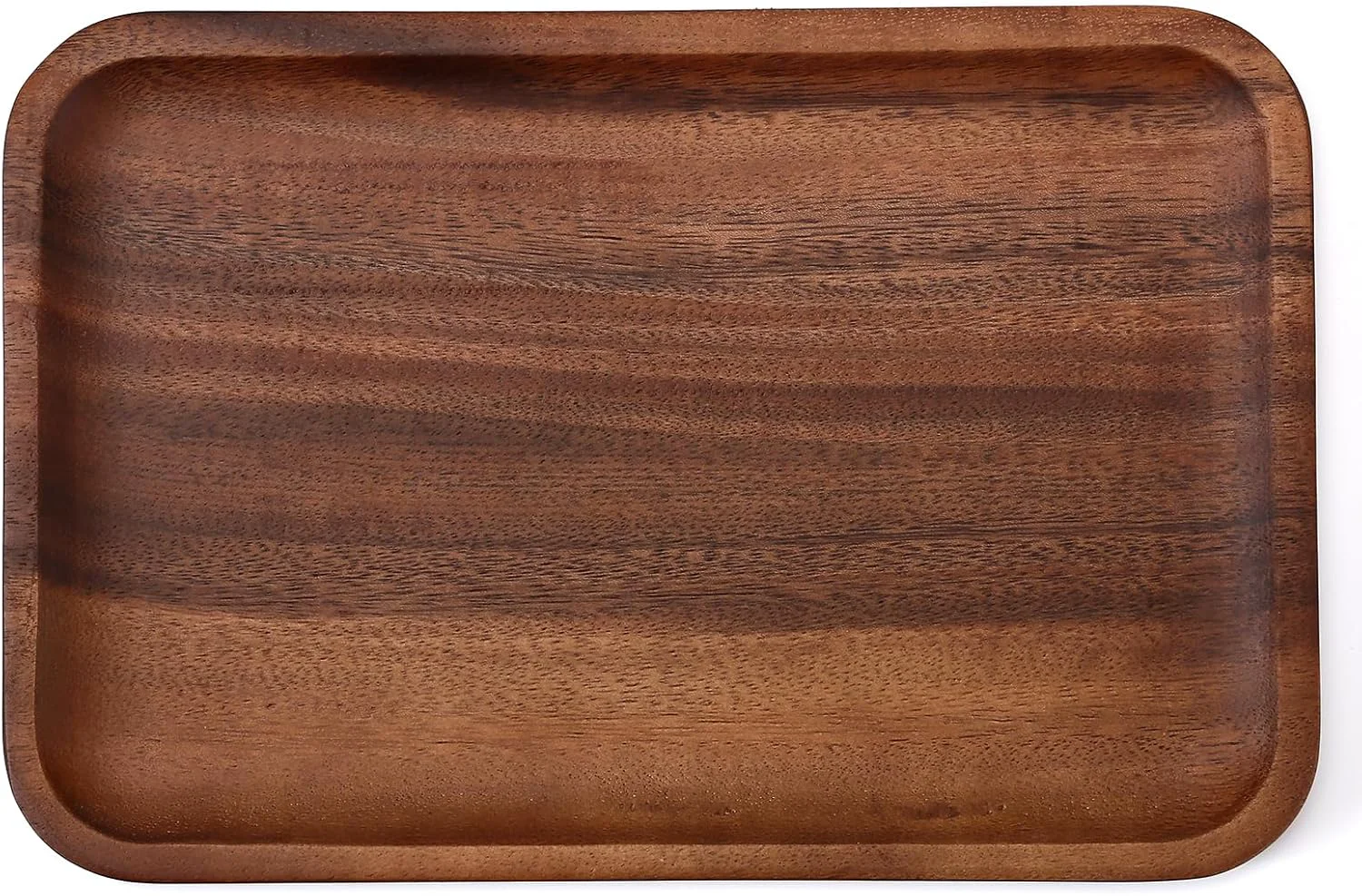 Original Serving Acacia Wood Valet Tray for Men Women Catch All Acacia Mens Key Dump Bedside Nightstand Organizer EDC Decorative Wooden Tray for Phone Watch Flexible