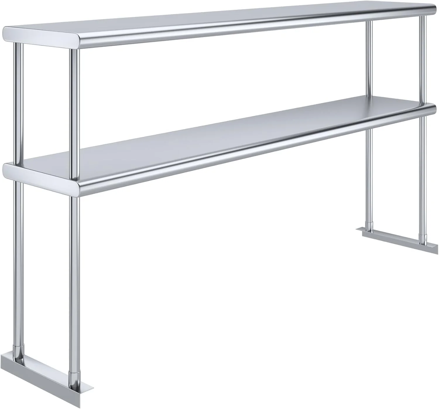 Reliable NSF 60 x 12 Stainless Steel Double Overshelf Functional
