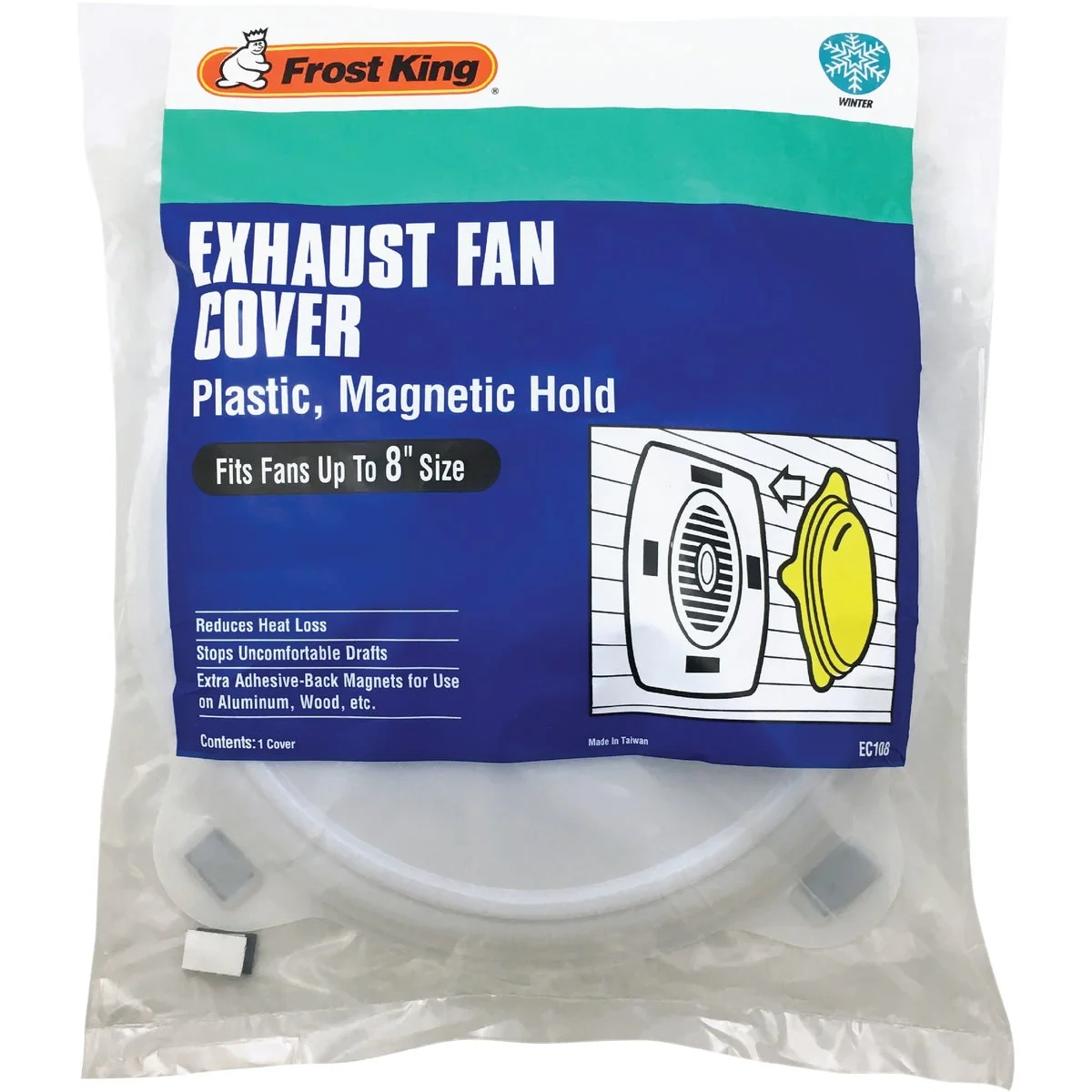Durable Frost King 10-1 4 In. Dia. White Plastic Exhaust Fan Cover Stylish