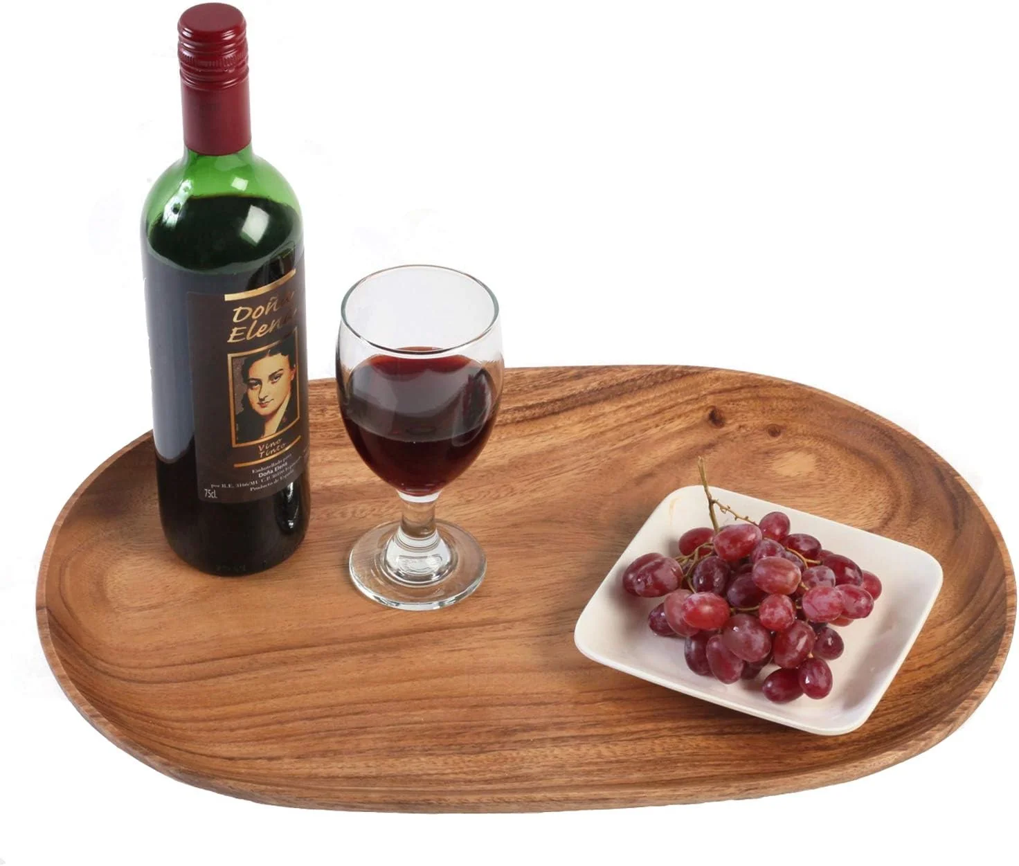 Modern Woodard amp Charles Acacia Wood XL Oval Serving Tray 12 x 18 12 Pack Serve Charcuterie Cheese Tapas Sushi Crudites Appetizers and More. For Home Entertaining Parties Events and Catering Luxury