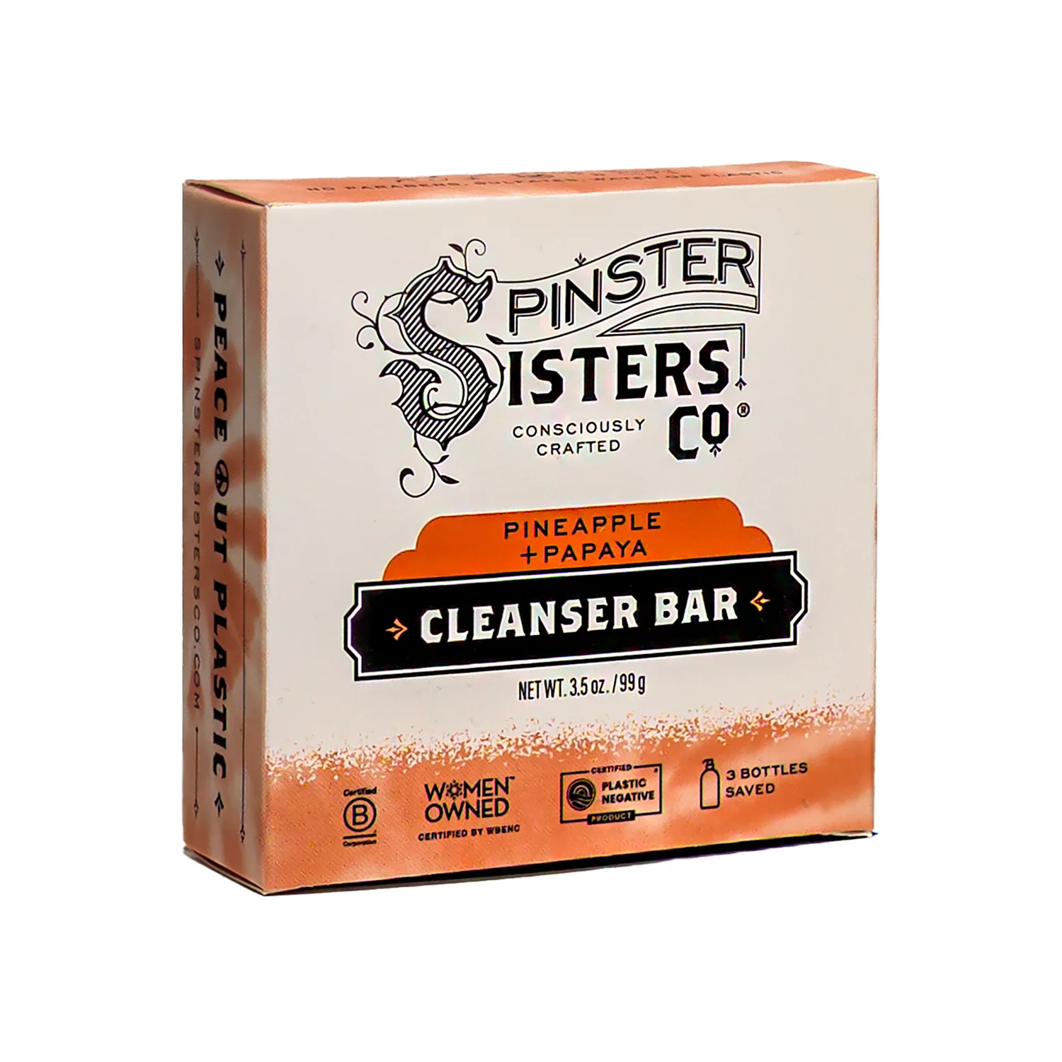 Contemporary Spinster Sisters Co. Vegan Daily Glow Face Cleanser Bar - Pineapple and Papaya Relaxed