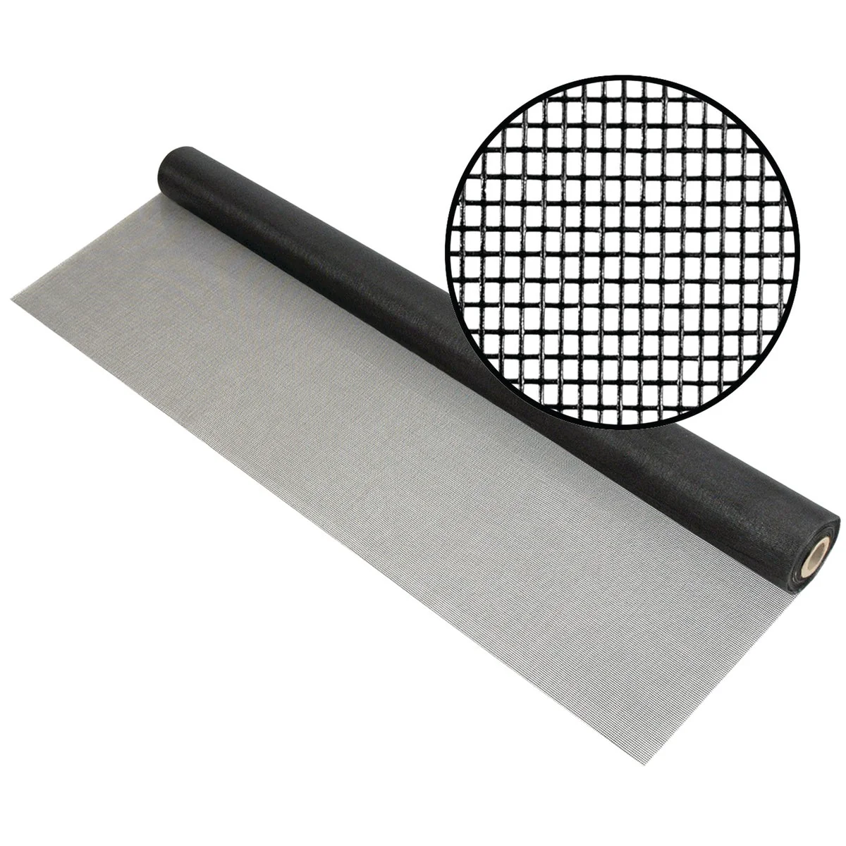 Enhanced Phifer 48 In. x 100 Ft. Charcoal Fiberglass Pool Screen Organic