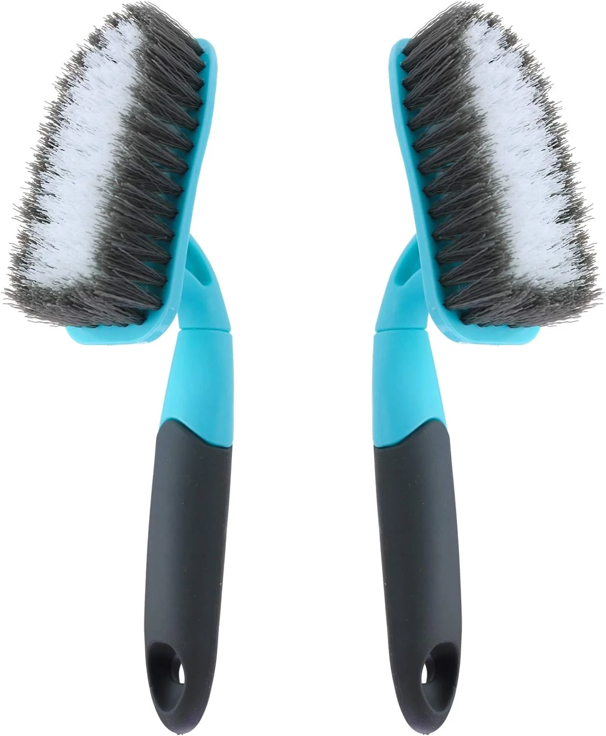Sustainable 2-Pack Scrub Brush for Cleaning with Long Handle Medium Firm Brush Bathroom Cleaning Supplies and Bathtub Cleaner and Shower Cleaning Healthy