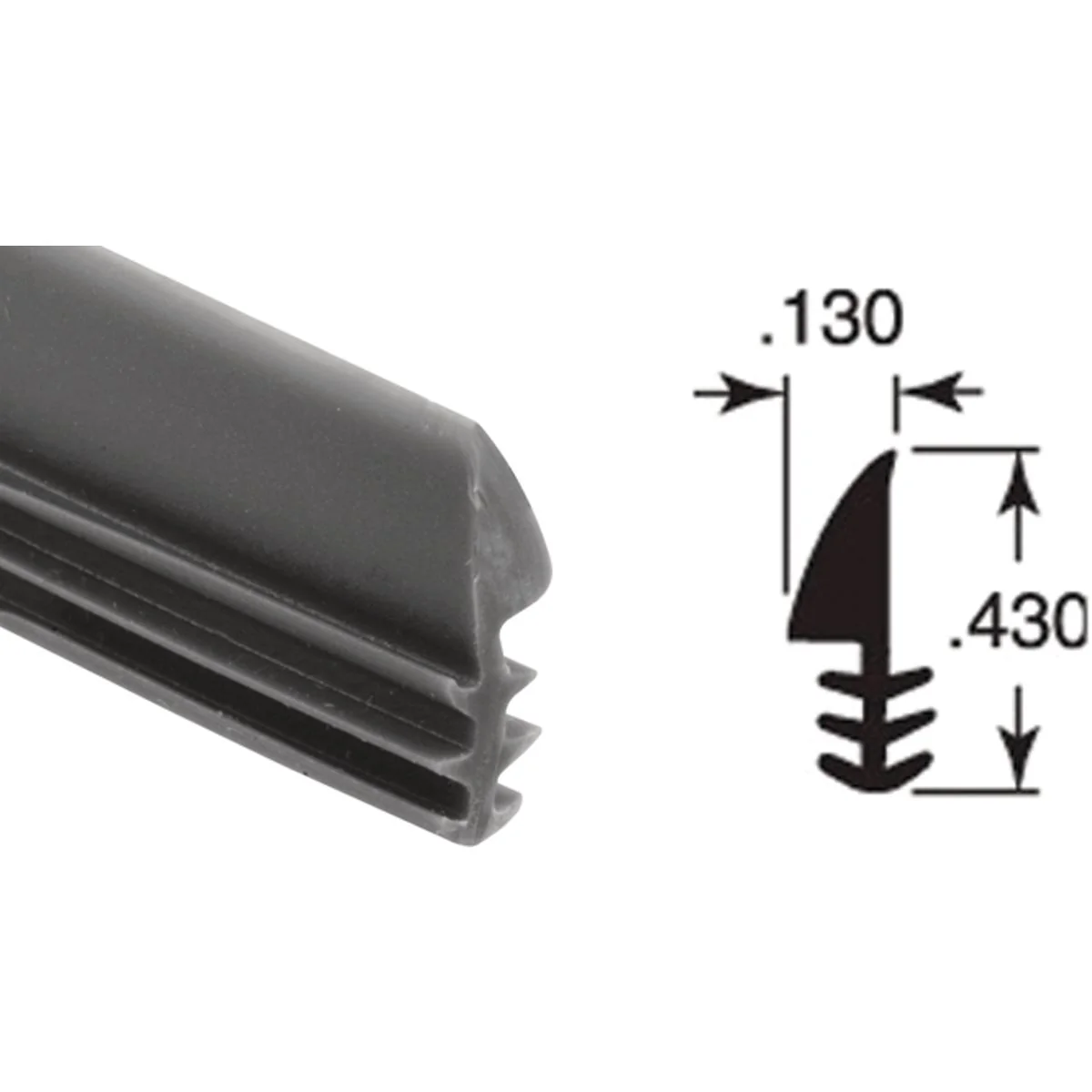 Trusted Prime-Line .130 x .430 x 200 Ft. Glass Glazing Spline Optimized