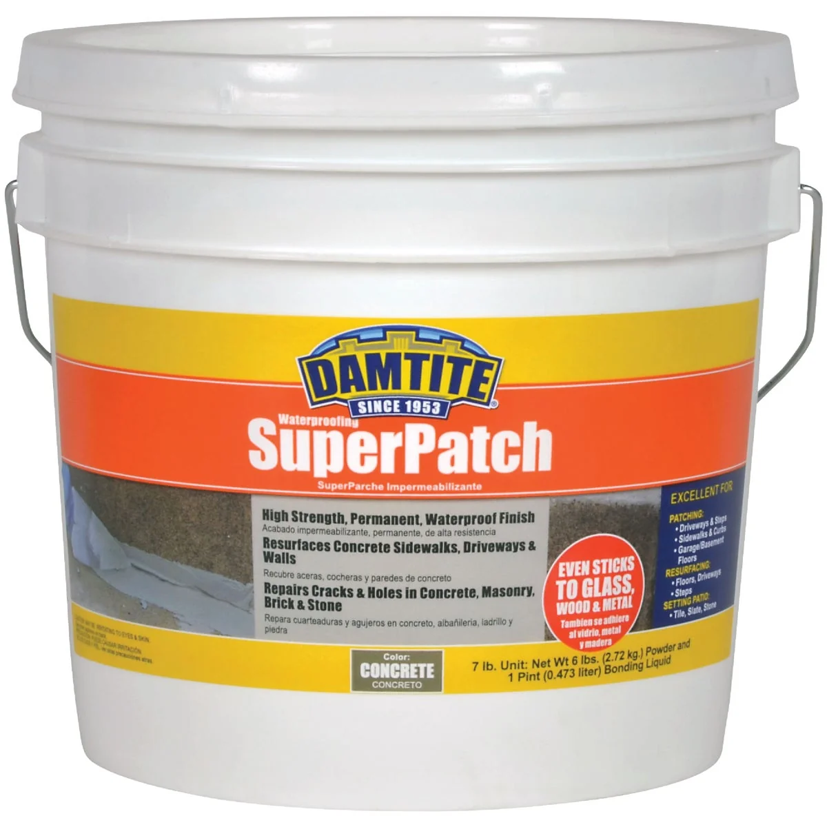 Superior Damtite 7 Lb. Nonshrinking Concrete Patch Crafted