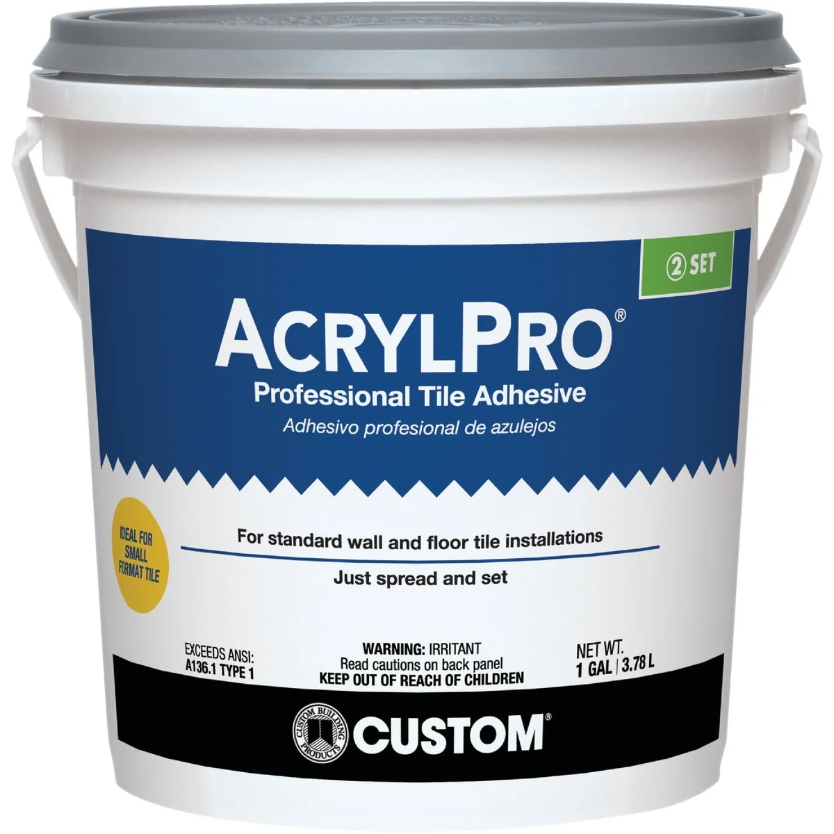 Smooth AcrylPro 1 Gal. Ceramic Tile Adhesive Advanced