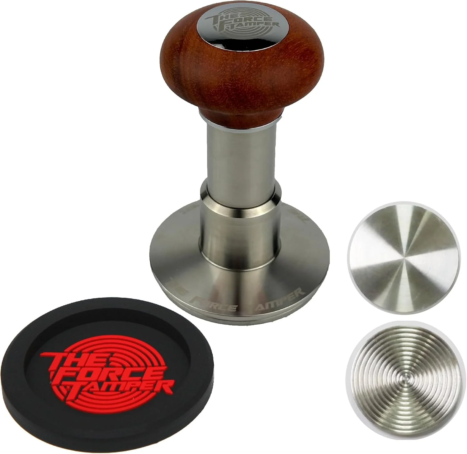 Traditional The Force Tamper-Espresso Coffee Tamper Coffee Press Tool Food Grade Stainless Steel Base Extend Set Jelly 58.50mm Recyclable