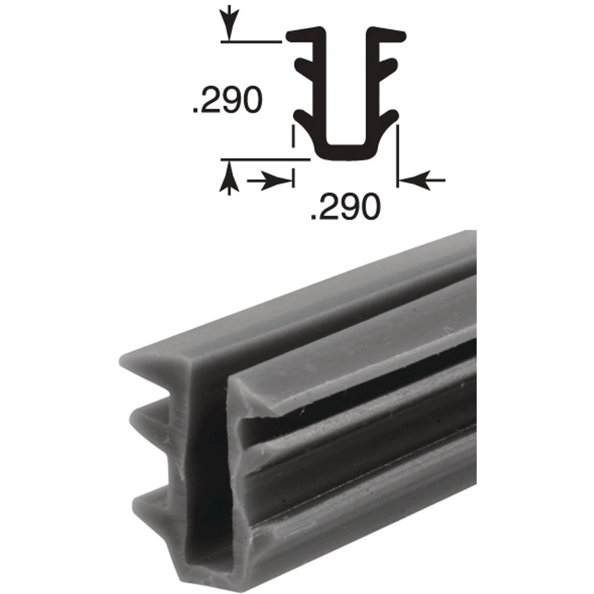 Artisan Prime Line 19 64 In. Glass Glazing Channel Environmentally Friendly