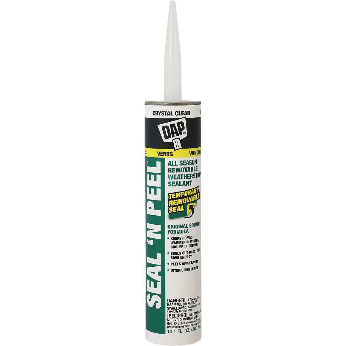 Next-Generation DAP SEAL 'N PEEL 10.1 Oz. Removable Weather Stripping Sealant Detailed