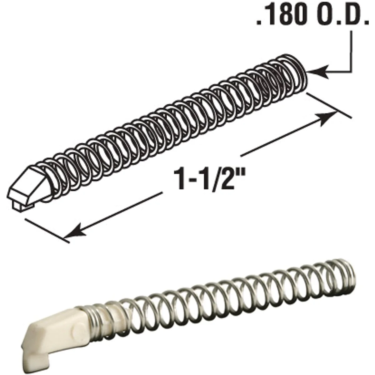 Versatile Prime-Line Slide Bolt Spring 20 Count Solid