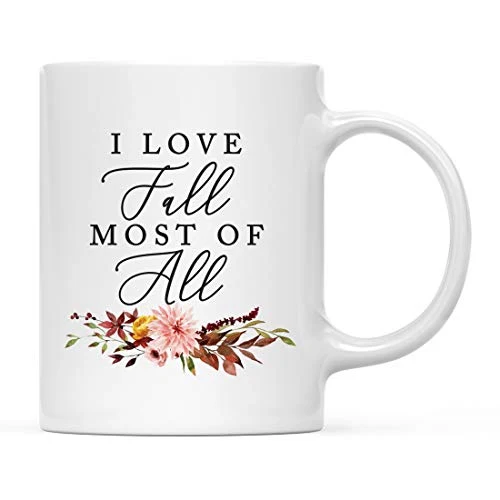 Smooth Fall Burgundy Marsala 11oz. Ceramic Coffee Tea Mug Premium