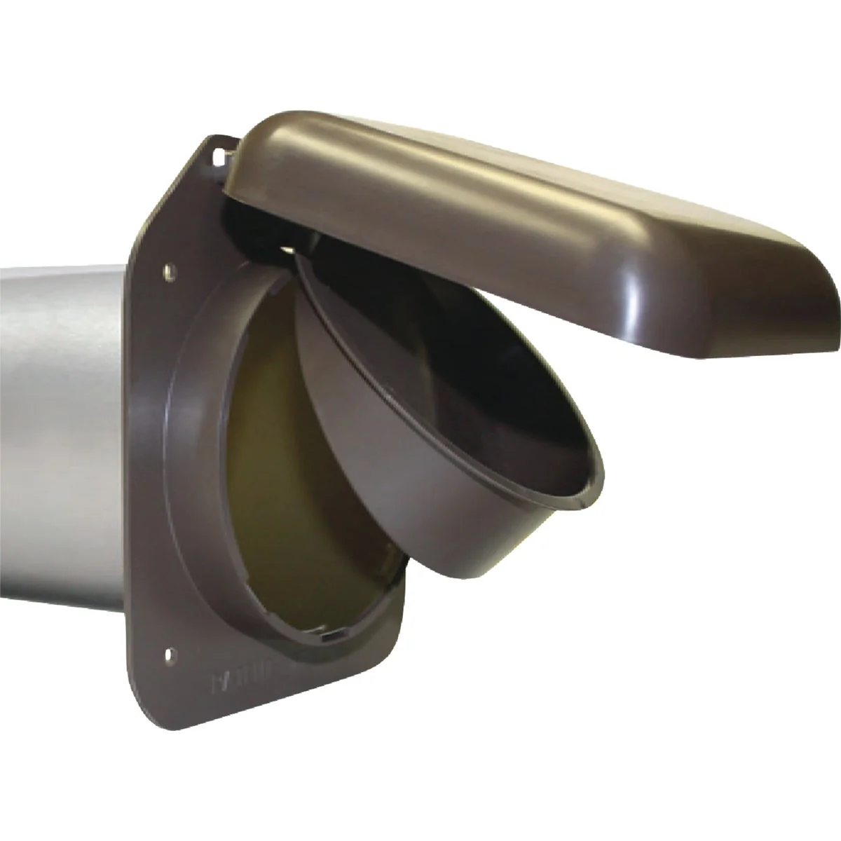 Carefully Designed No-Pest 4 In. Brown Plastic Low Profile Dryer Vent Hood Fine Crafted
