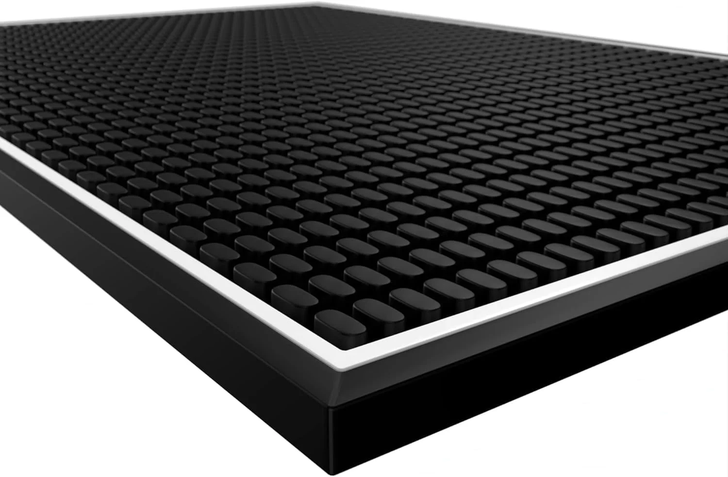 Minimalist Highball Chaser Premium Bar Mat for Countertop Coffee Mat Dish Drying mat 18 in x 12in Durable and Stylish Service Cocktail Bar Mat Espresso mat Original Design