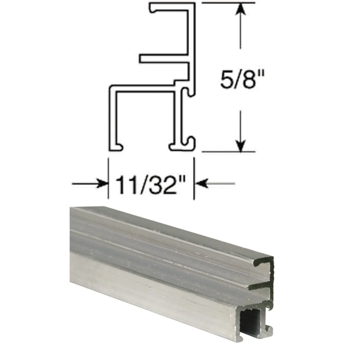 Unique Prime-Line Make-2-Fit 11 32 x 5 8 x 72 Mill Aluminum Triple Track Screen Frame Carefully Designed