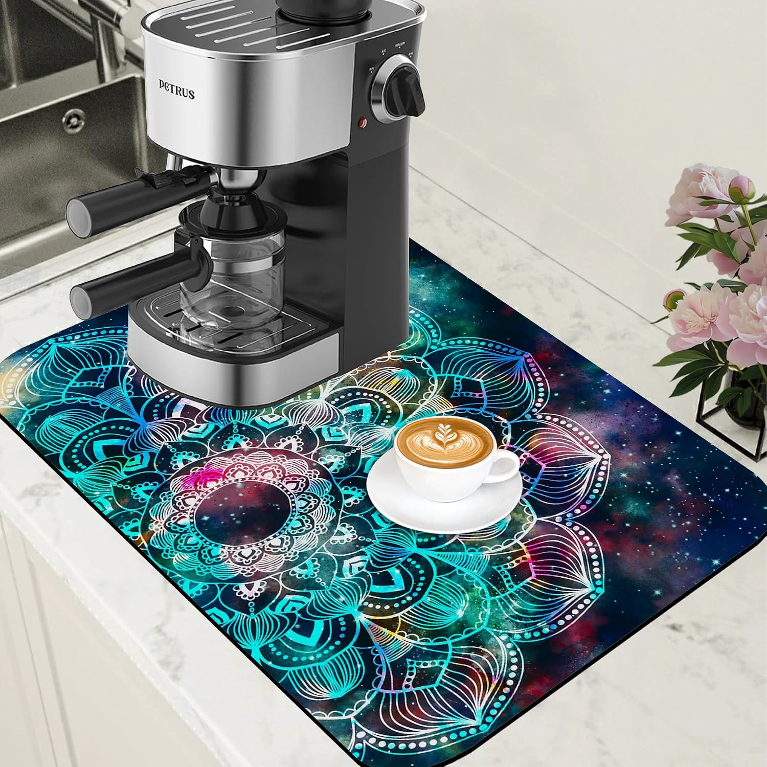 Artisan Lavender Dish Drying Mat Prestigious