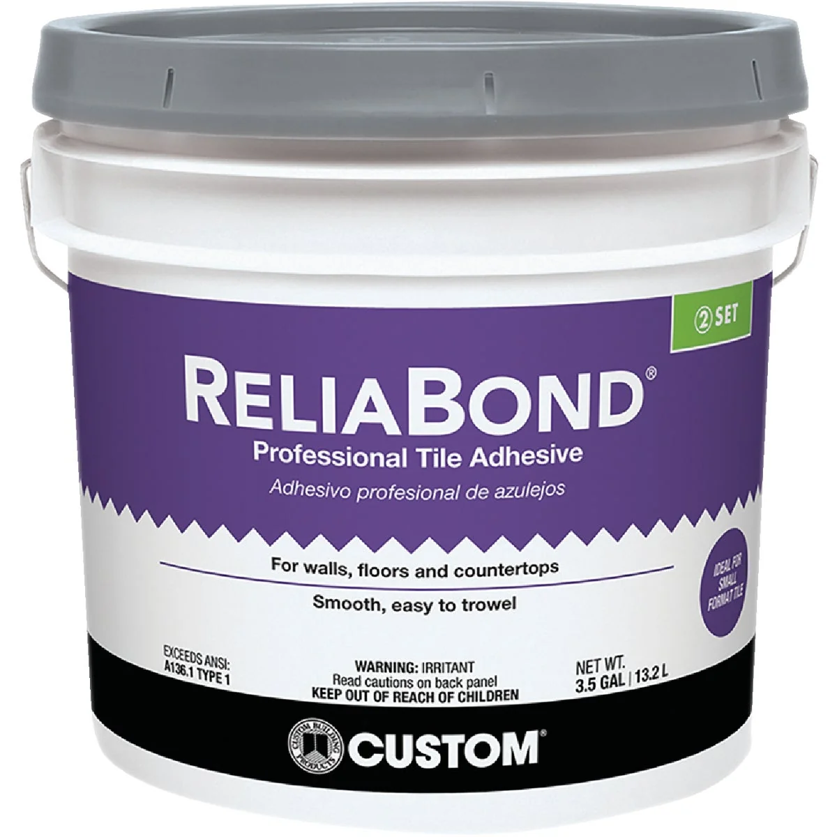 Versatile ReliaBond 3.5 Gal. Ceramic Tile Adhesive First-Class