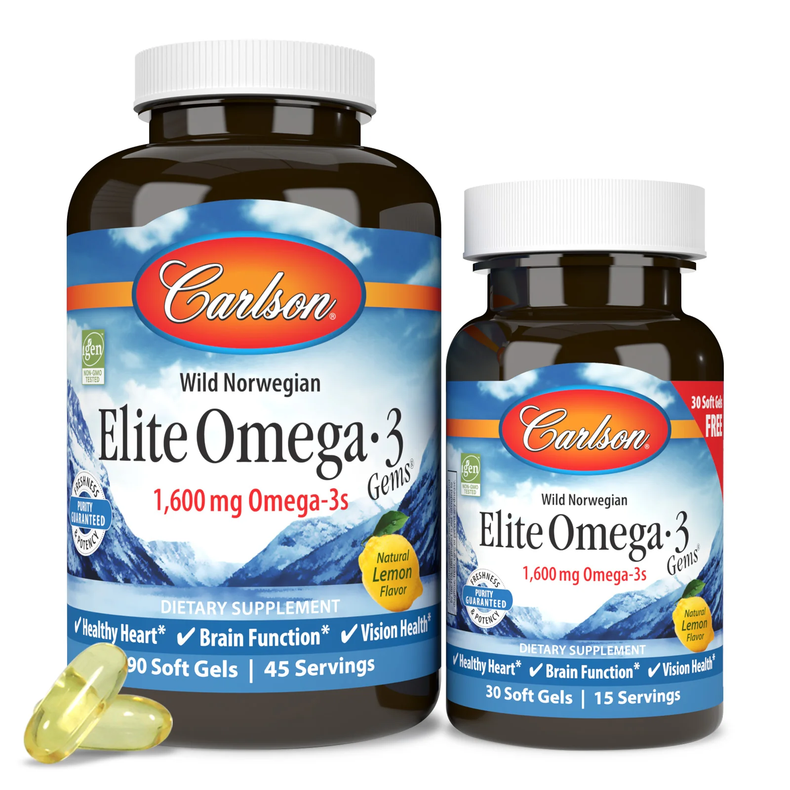Effective Carlson Labs Elite Omega-3 Gems® Softgels – High-Potency Omega-3 Support Verified