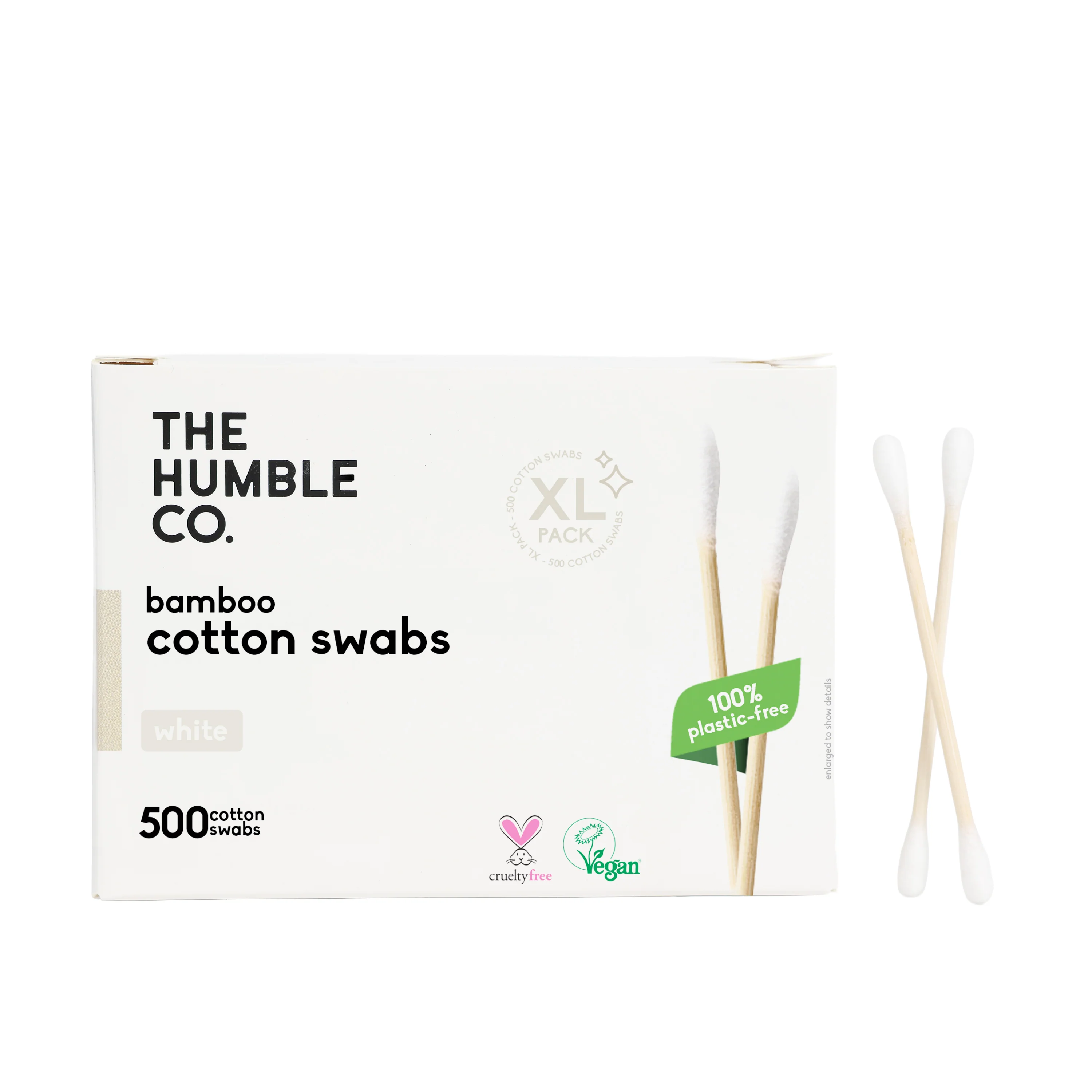 Recyclable The Humble Co. Cotton Swabs - White Responsible