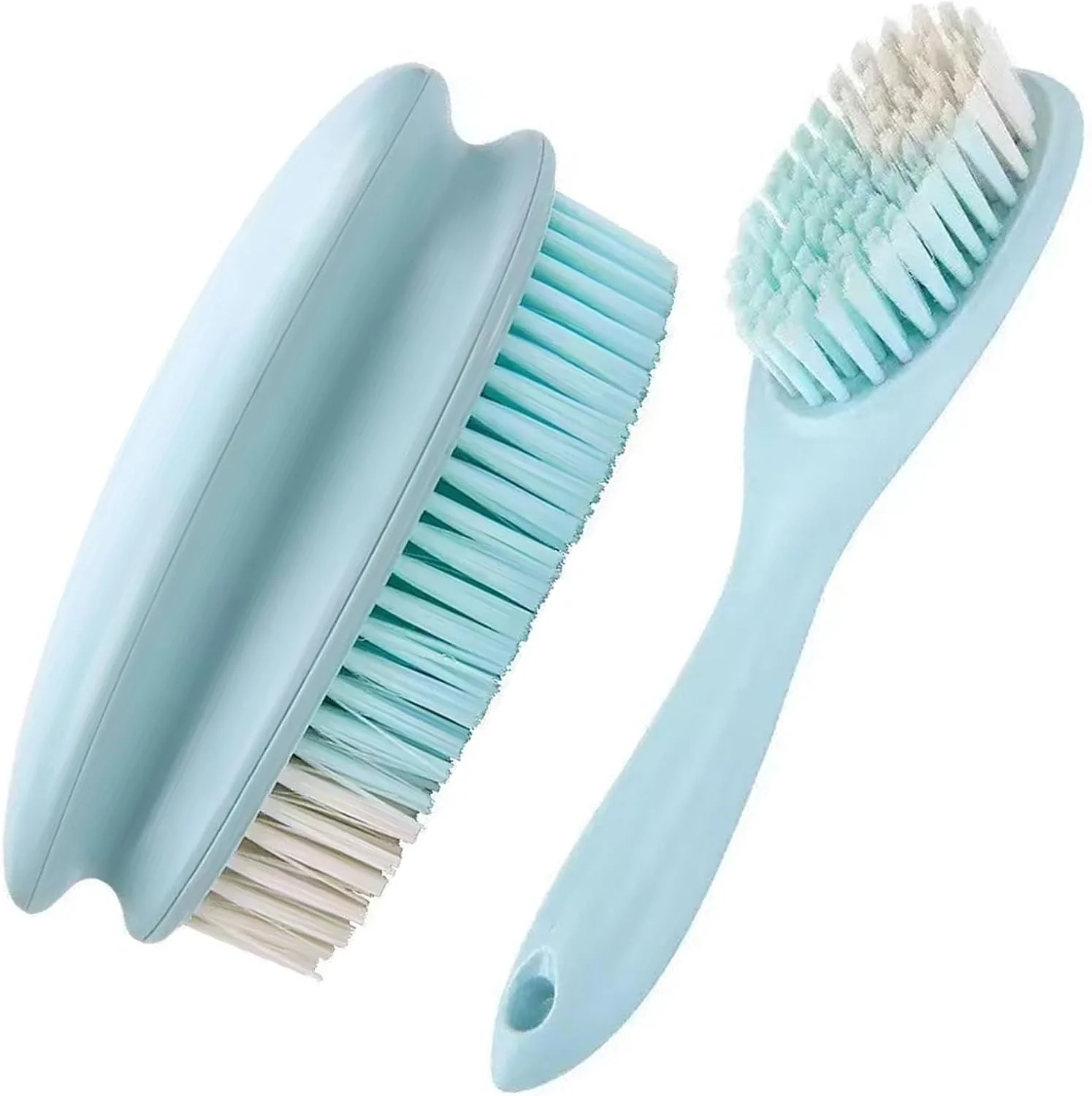 Fashionable Cleaning Scrub Brushes Laundry Brush Soft Bristle Scrubbing Brush Clothes Brush Removes Stains from Fabrics Cleaning Brush Scrubber Brush for Fabric Carpet Clothes - 2 Pack Artisan