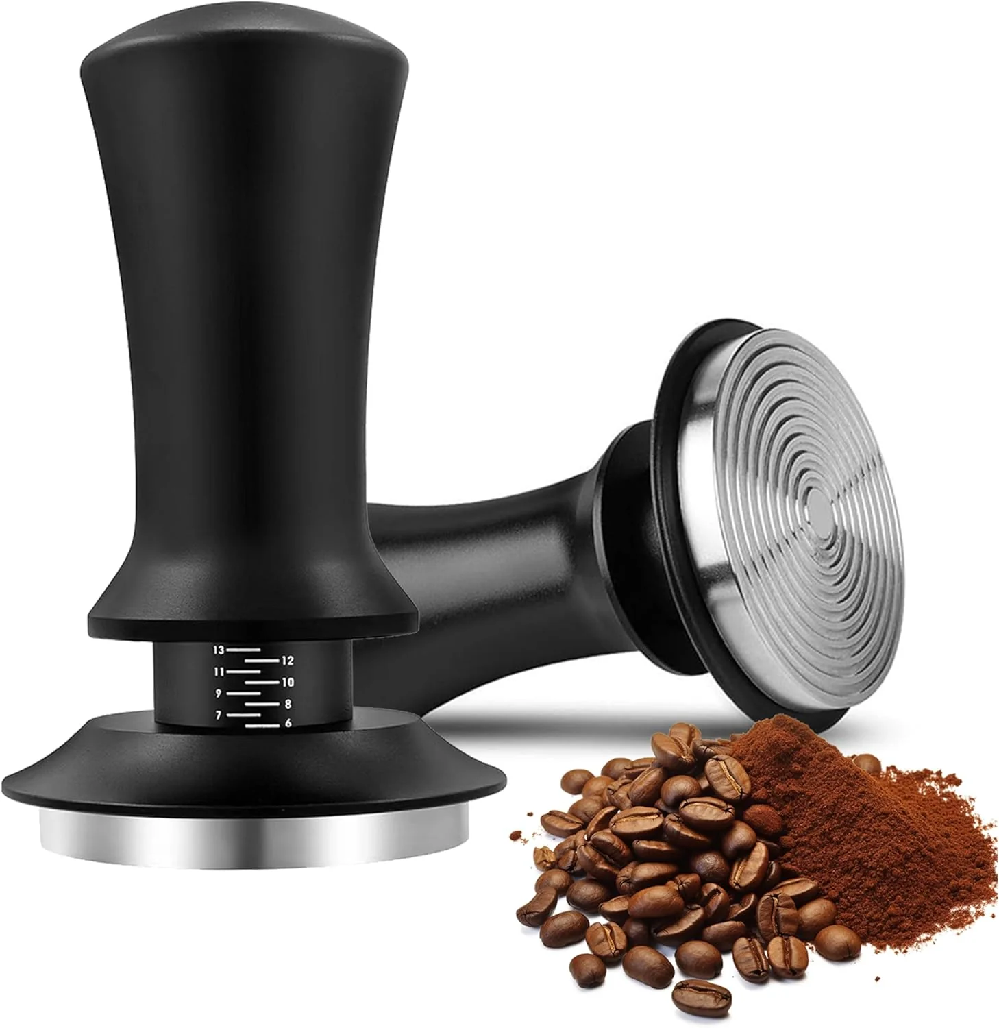 Minimalist 51mm Espresso Tamper with Precise Scales Adjustable Constant Pressure Coffee Tamper for Espresso Machine Original Design